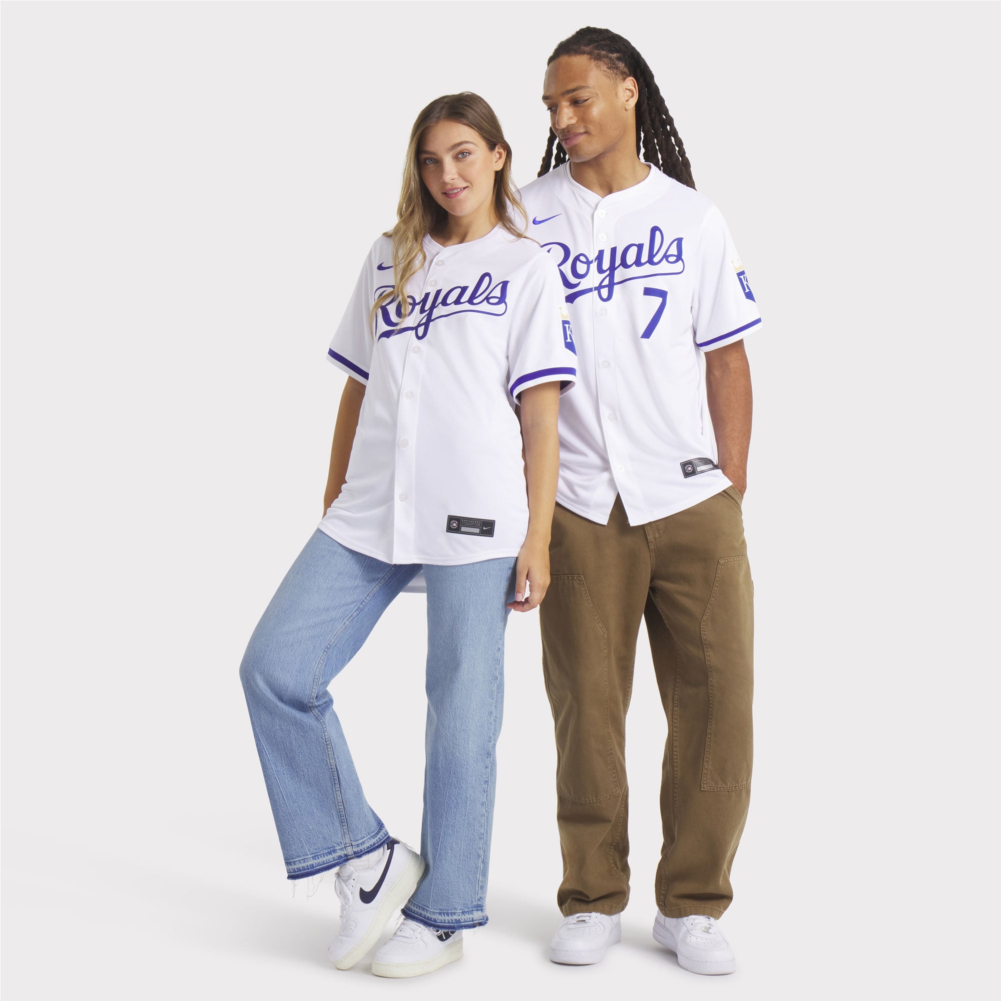 Men's Kansas City Royals Bobby Witt Jr. Nike White Home Limited Player Jersey - 10