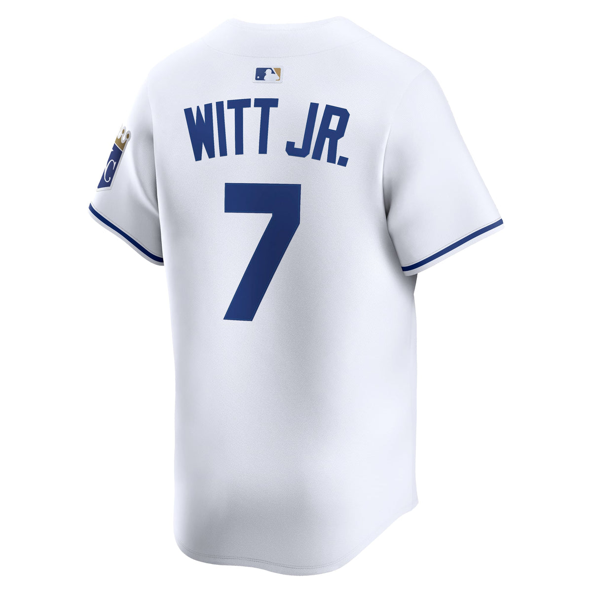 Men's Kansas City Royals Bobby Witt Jr. Nike White Home Limited Player Jersey - 4