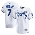 Men's Kansas City Royals Bobby Witt Jr. Nike White Home Limited Player Jersey