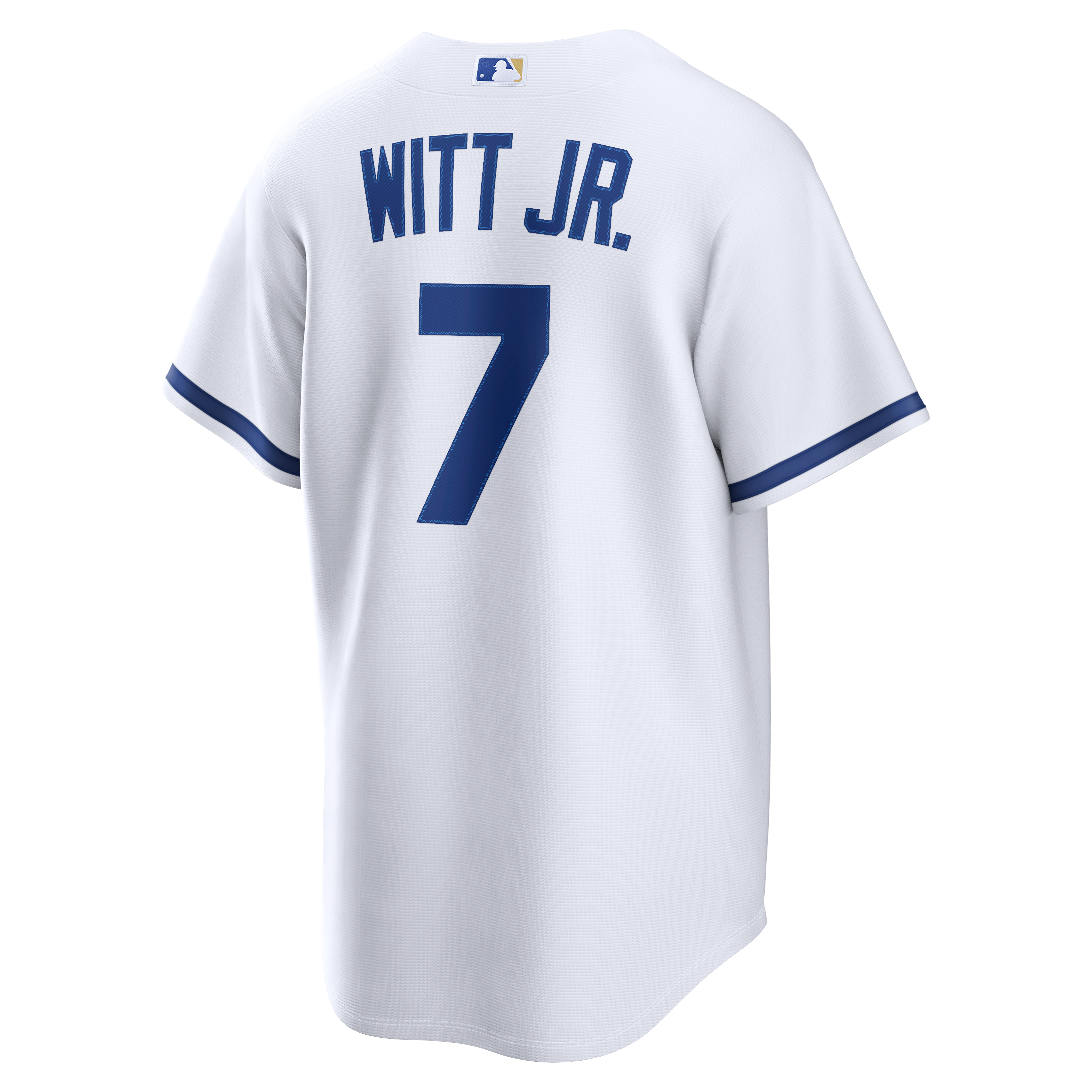 Men's Kansas City Royals Bobby Witt Jr. Nike White Home Replica Jersey - 4
