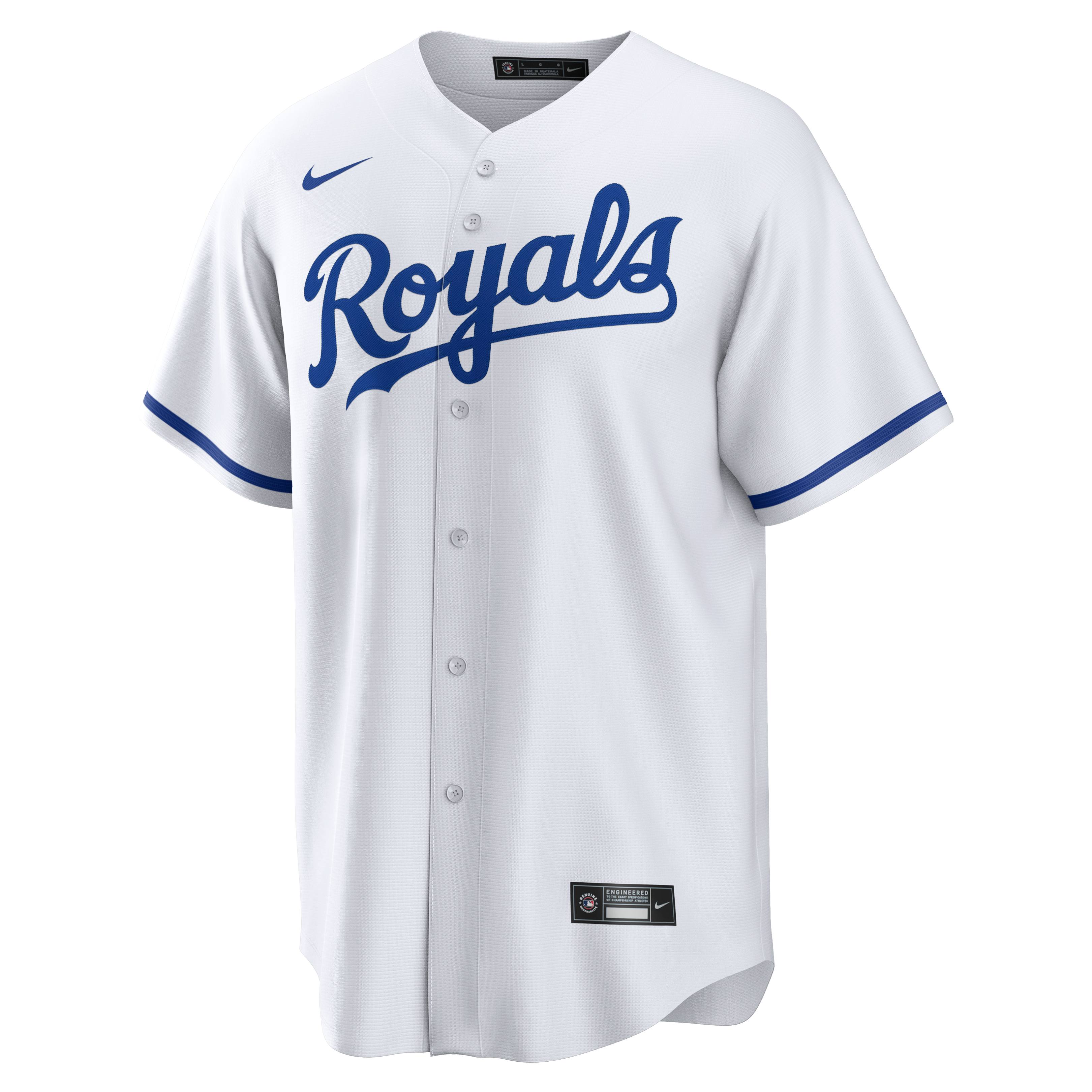 Men's Kansas City Royals Bobby Witt Jr. Nike White Home Replica Player Jersey - 7