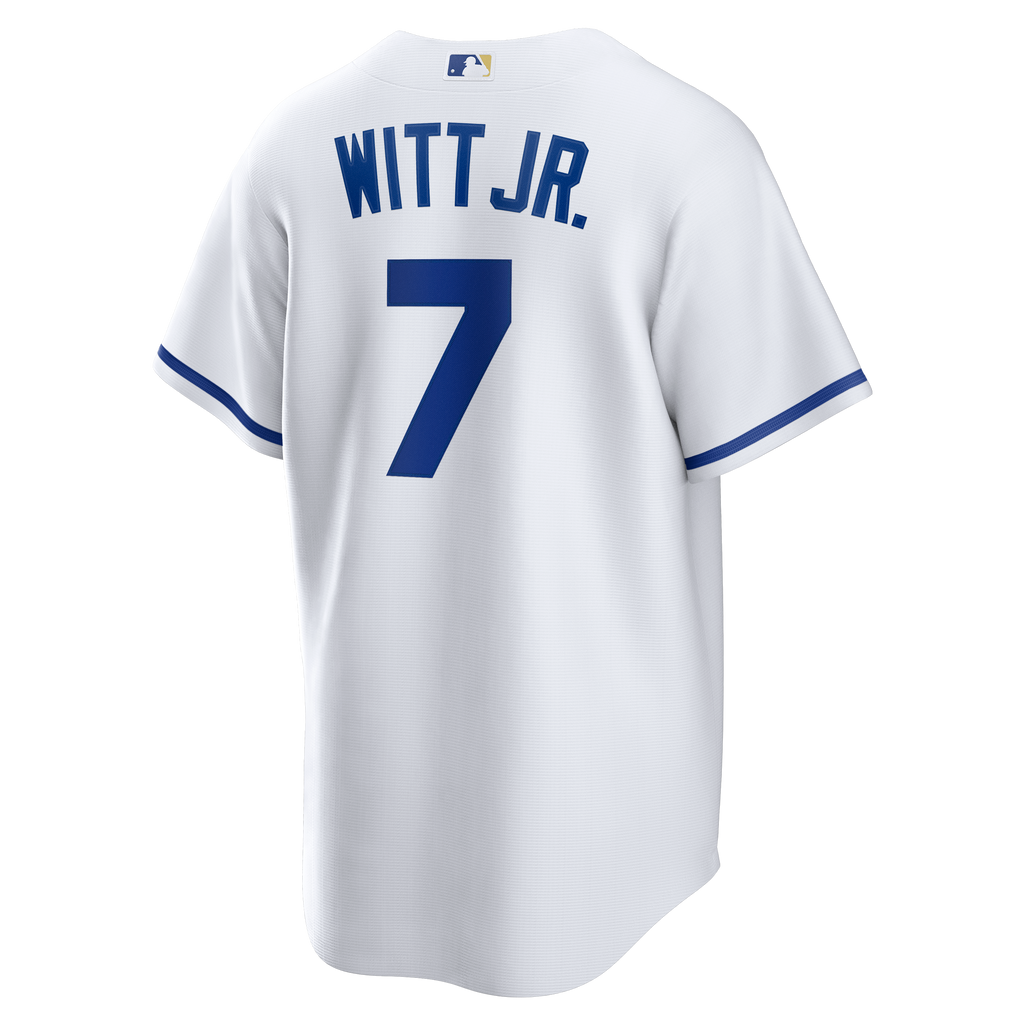 Men's Kansas City Royals Bobby Witt Jr. Nike White Home Replica Player Jersey - 8