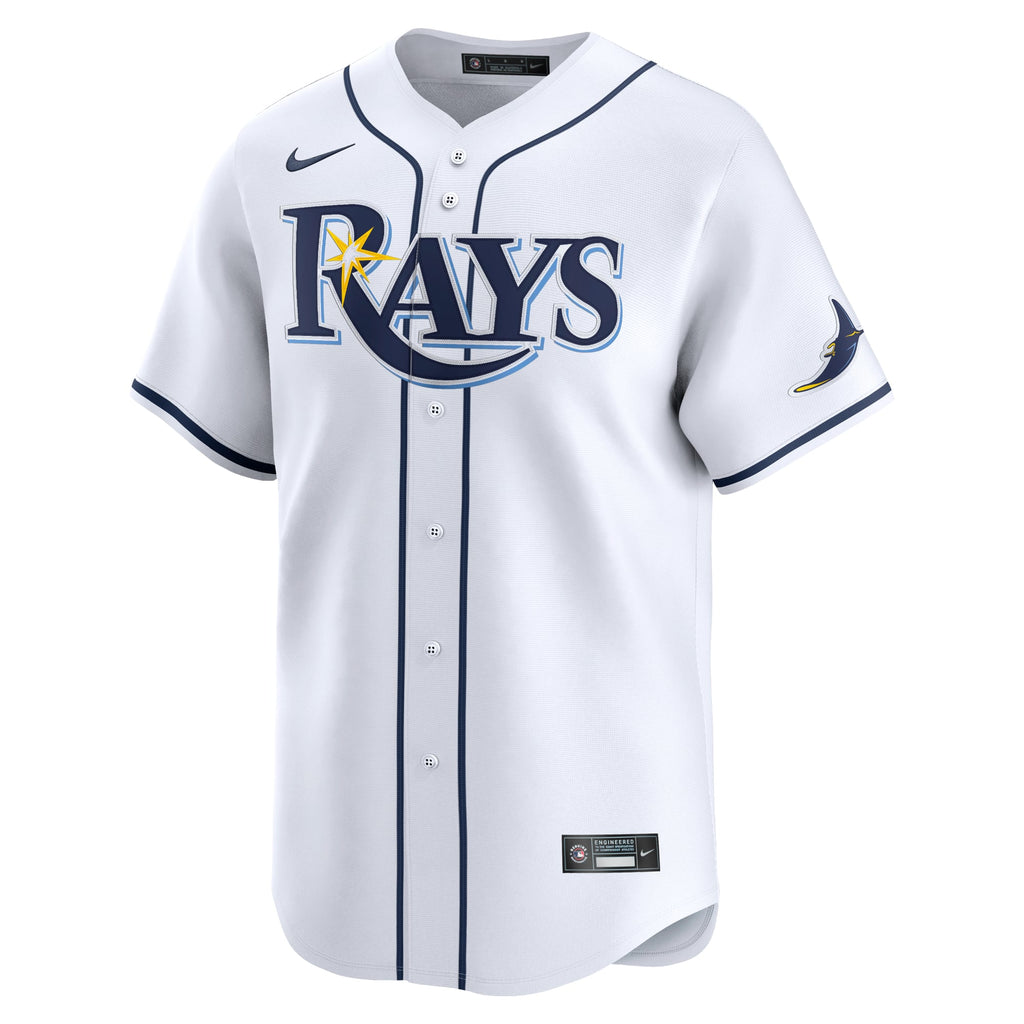 Men's Tampa Bay Rays Brandon Lowe Nike White Home Limited Player Jersey - 3