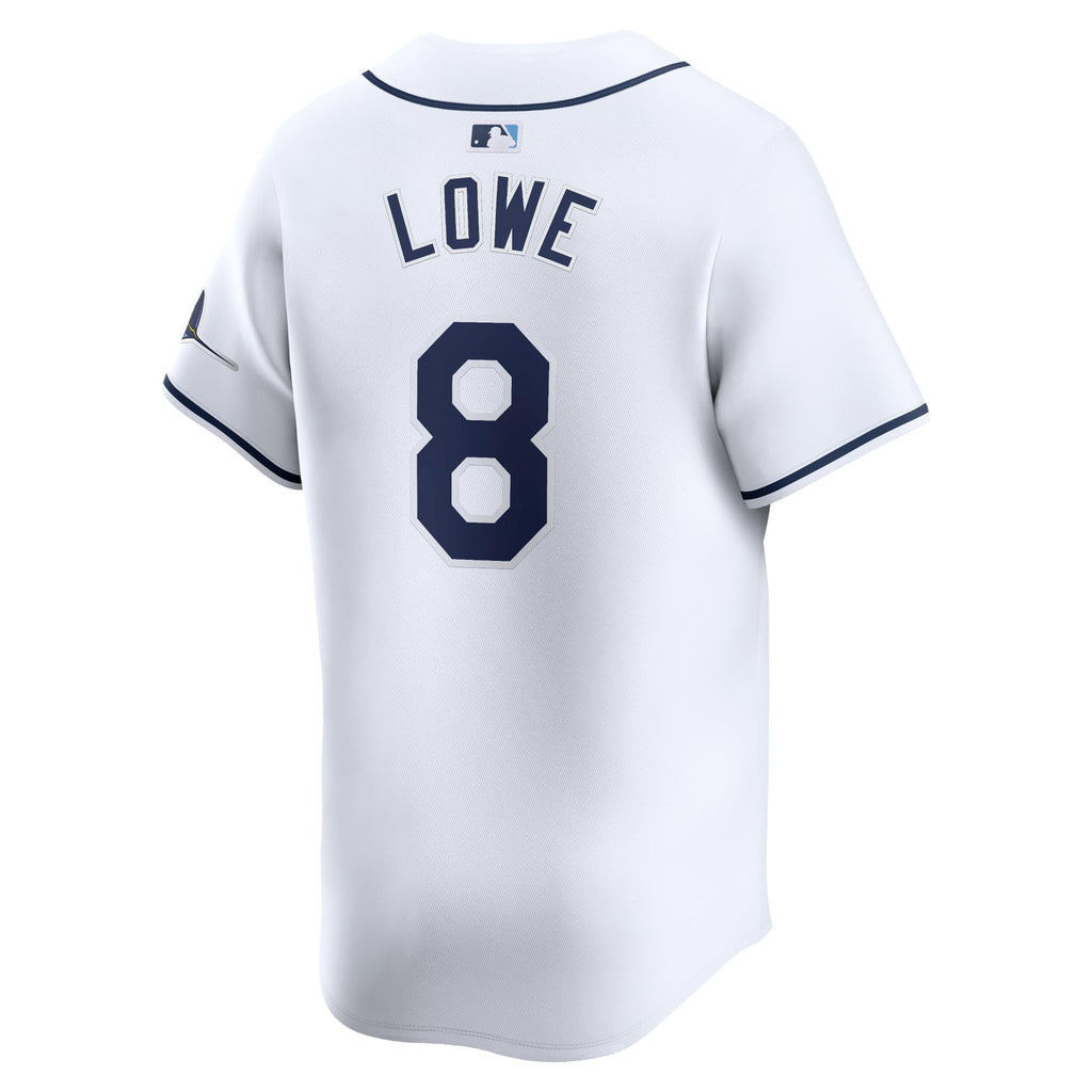 Men's Tampa Bay Rays Brandon Lowe Nike White Home Limited Player Jersey - 4
