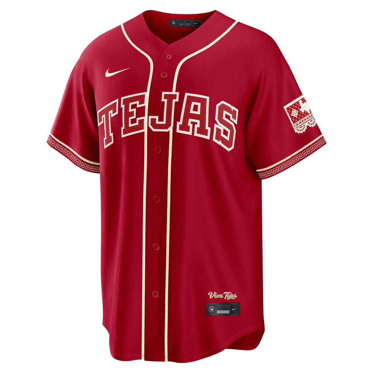Men's Texas Rangers Brandon Nimmo Nike Red 2026 City Connect Stadium Jersey - 3