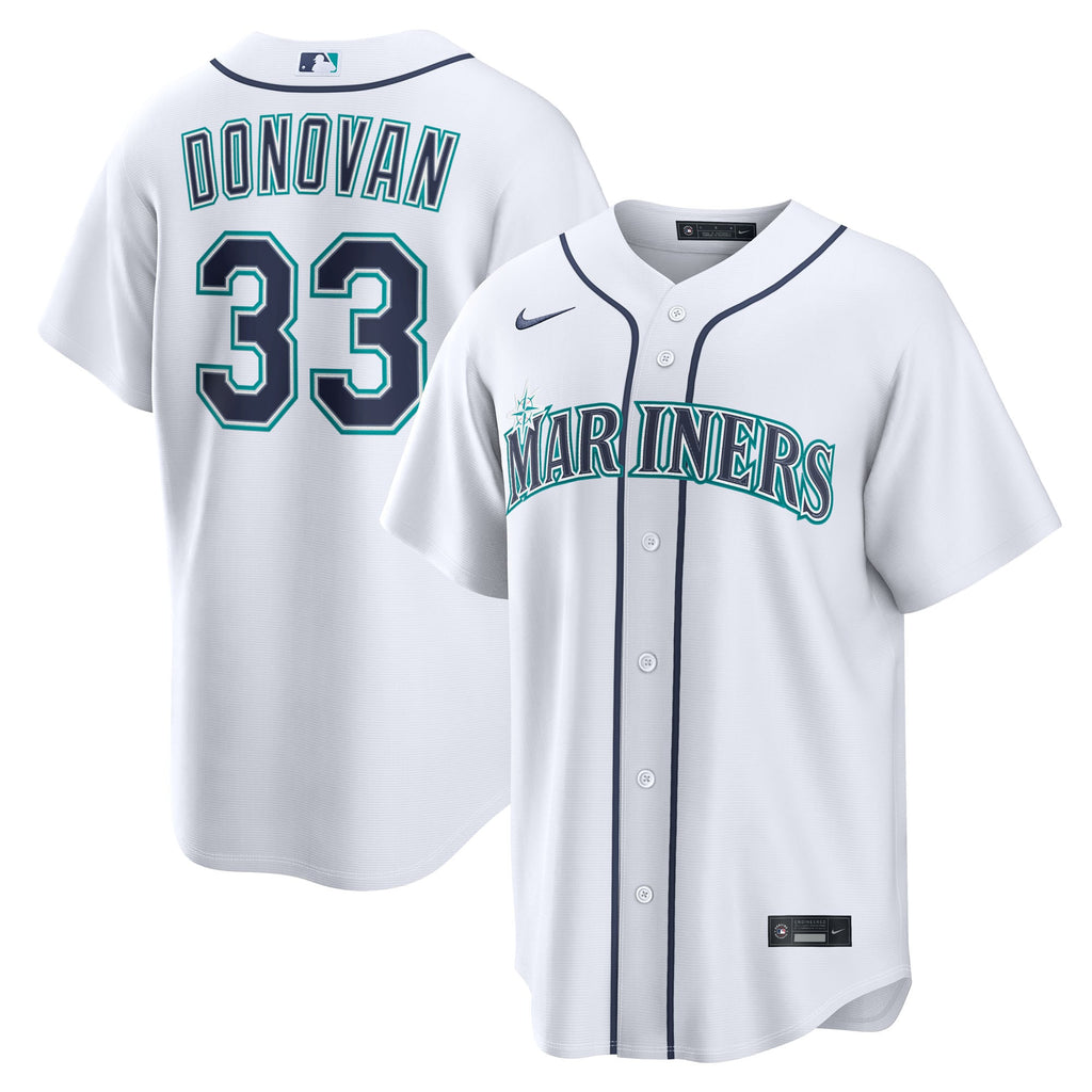 Men's Seattle Mariners Brendan Donovan Nike White Home Replica Jersey - 2