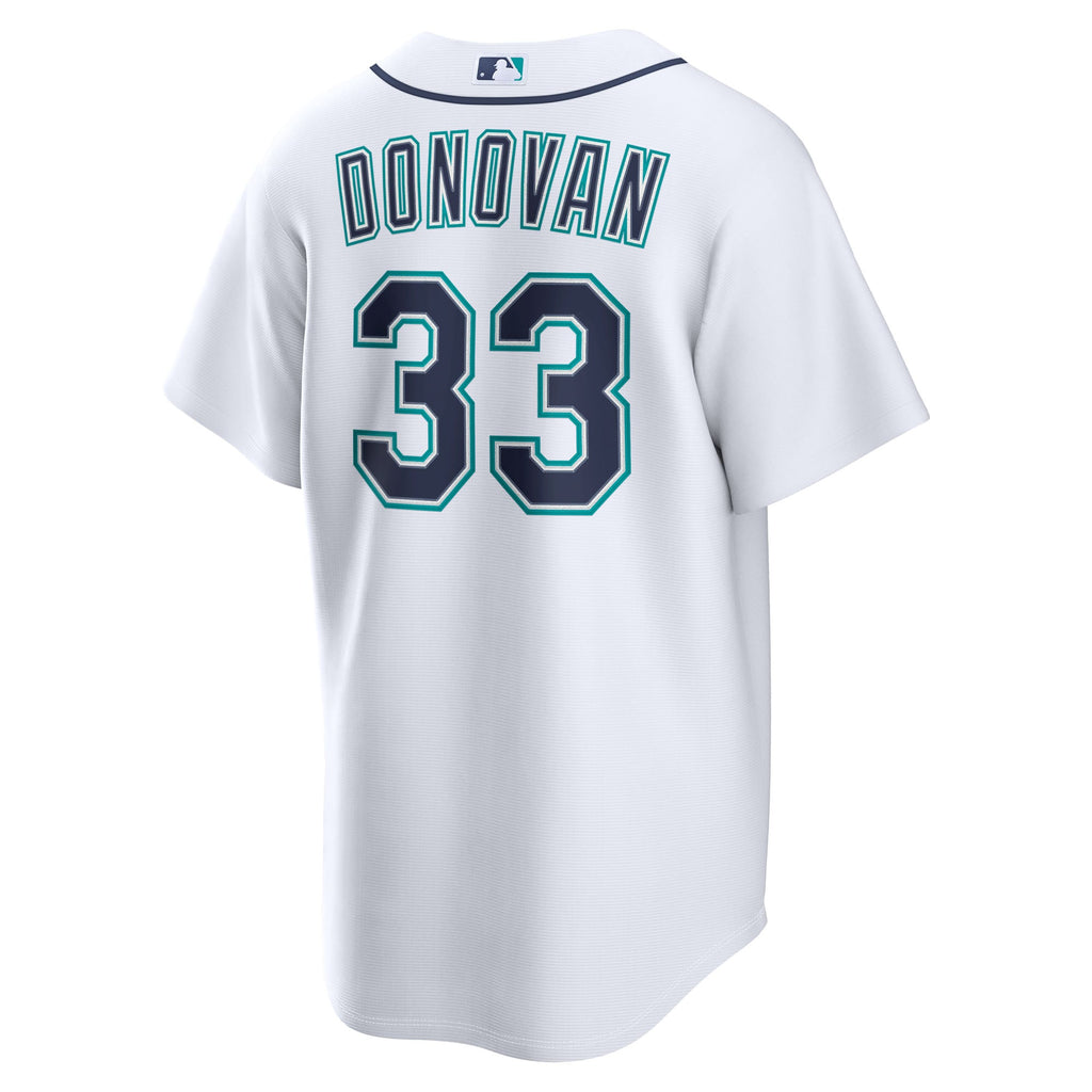Men's Seattle Mariners Brendan Donovan Nike White Home Replica Jersey - 4
