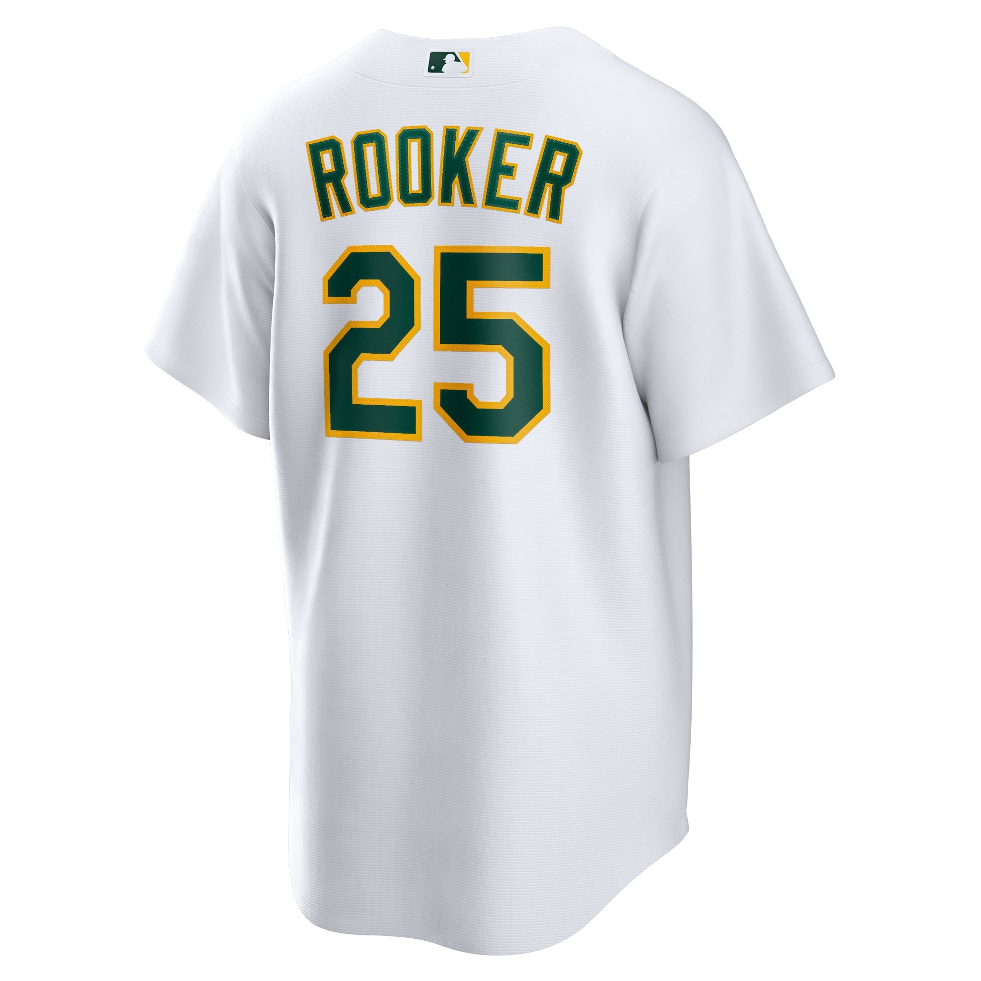Men's Athletics Brent Rooker Nike White Home Replica Jersey - 4