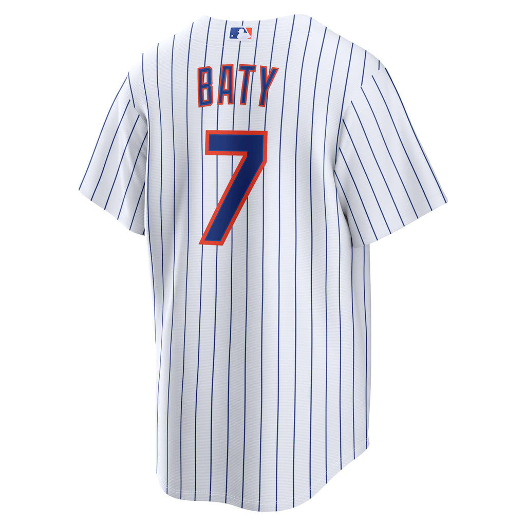 Men's New York Mets Brett Baty Nike White Home Replica Jersey - 4