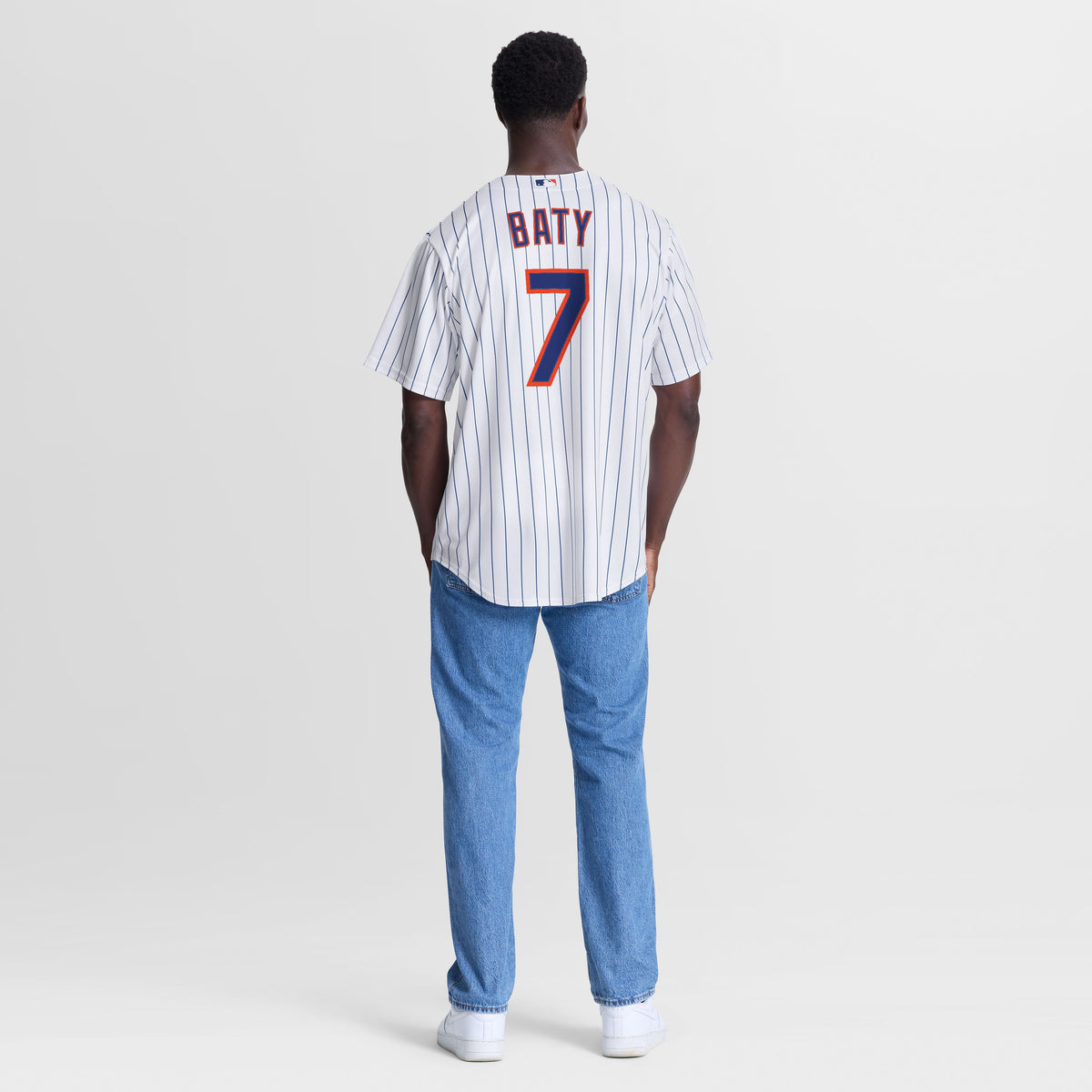 Men's New York Mets Brett Baty Nike White Home Replica Jersey - 6