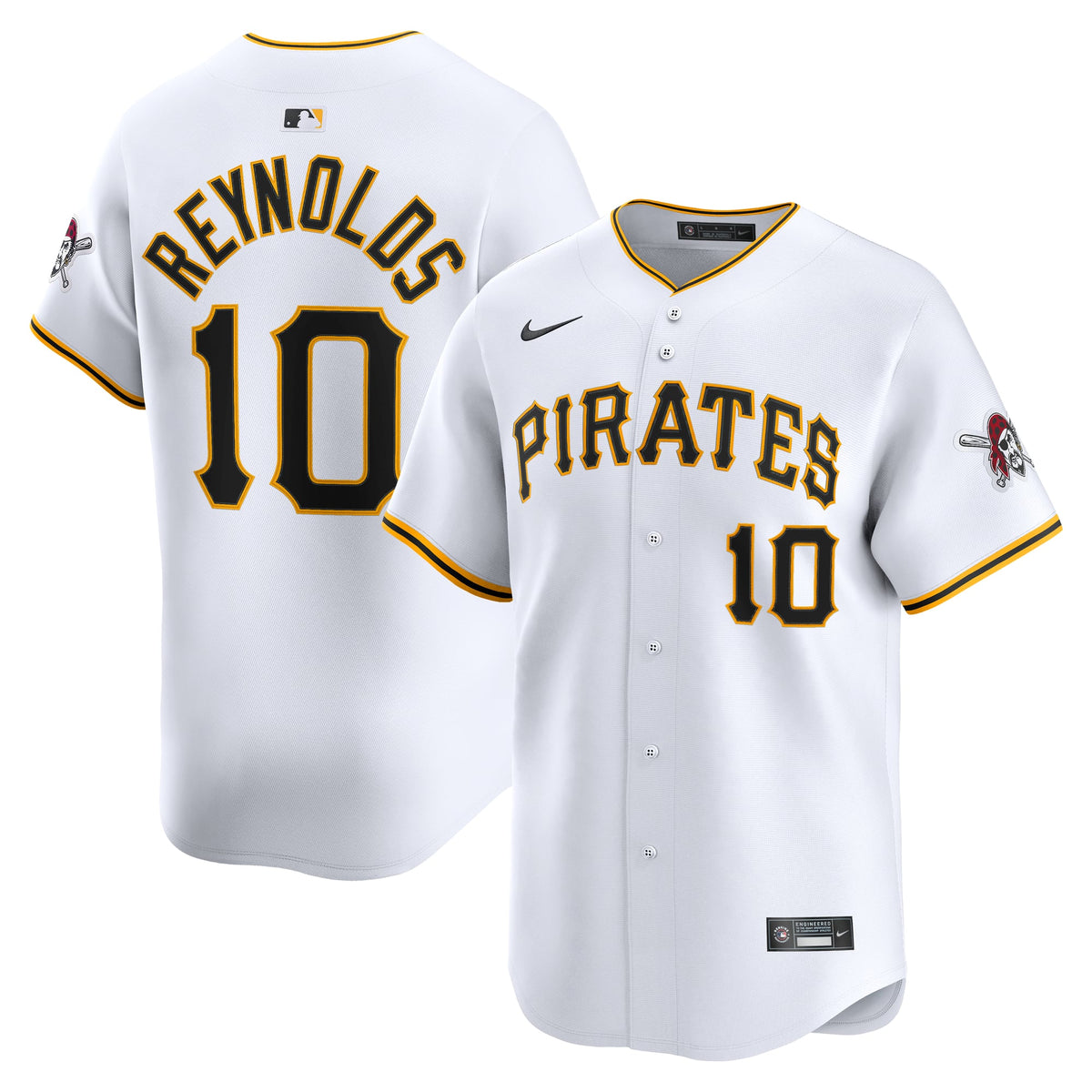 Men's Pittsburgh Pirates Bryan Reynolds Nike White Home Limited Player Jersey