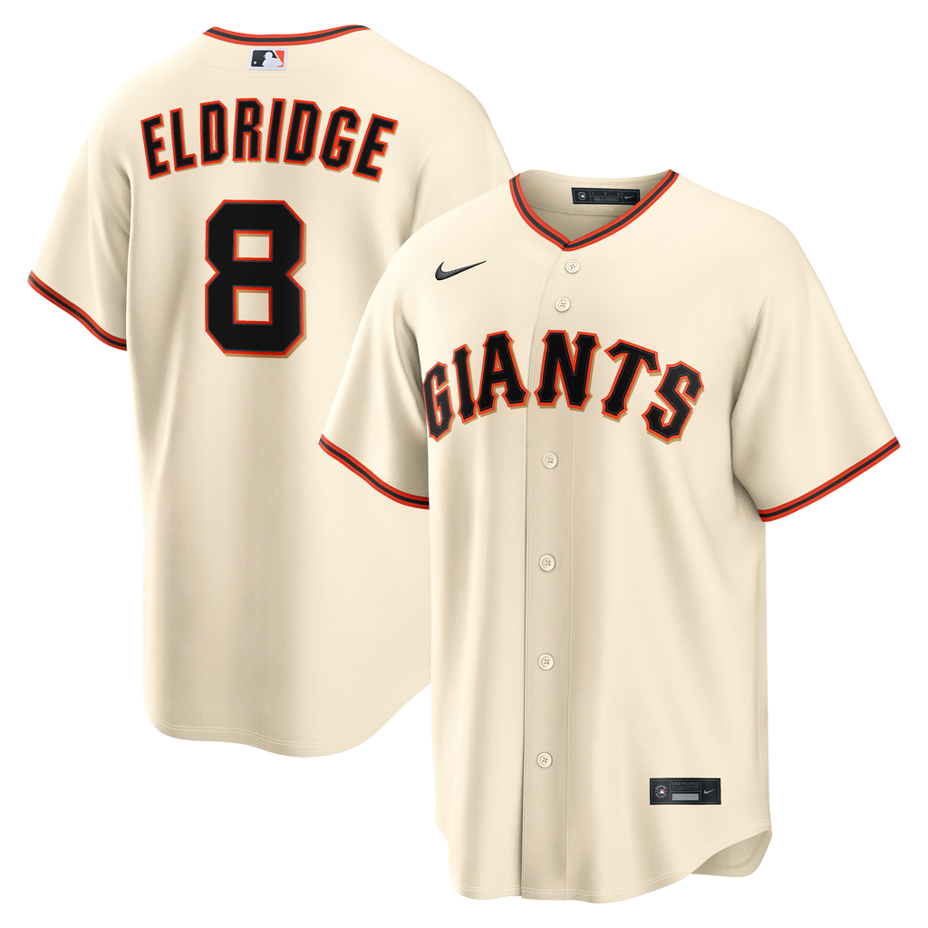 Men's San Francisco Giants Bryce Eldridge Nike Cream Home Replica Jersey - 2