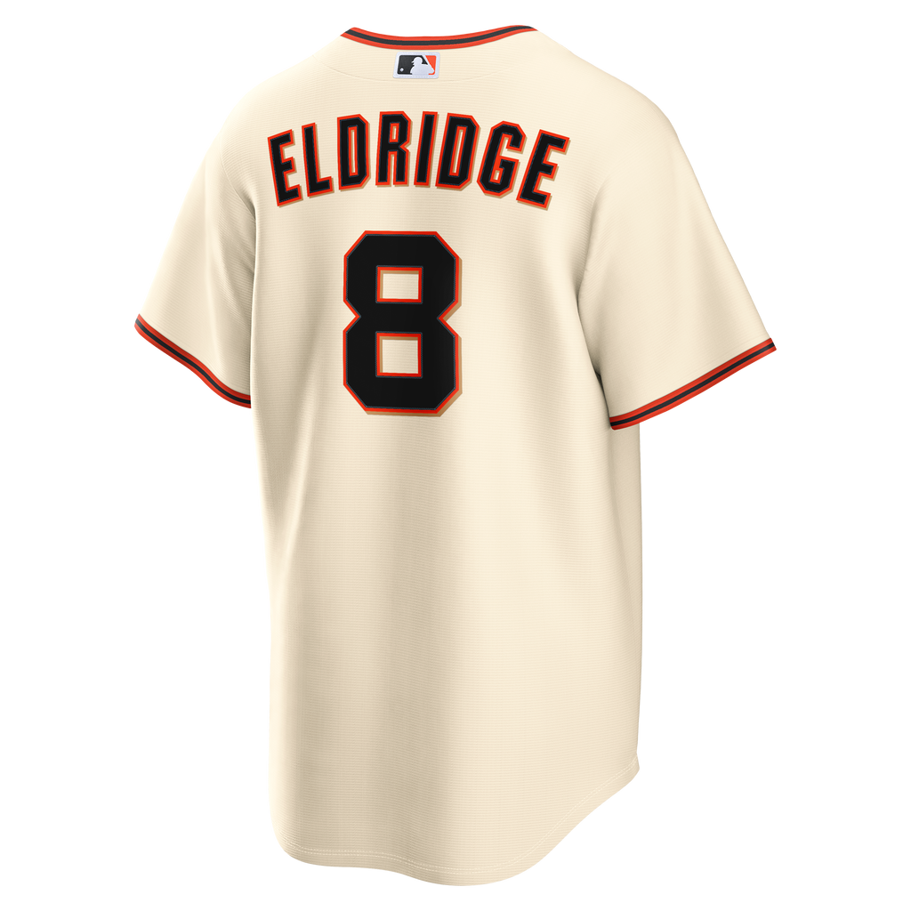 Men's San Francisco Giants Bryce Eldridge Nike Cream Home Replica Jersey - 4