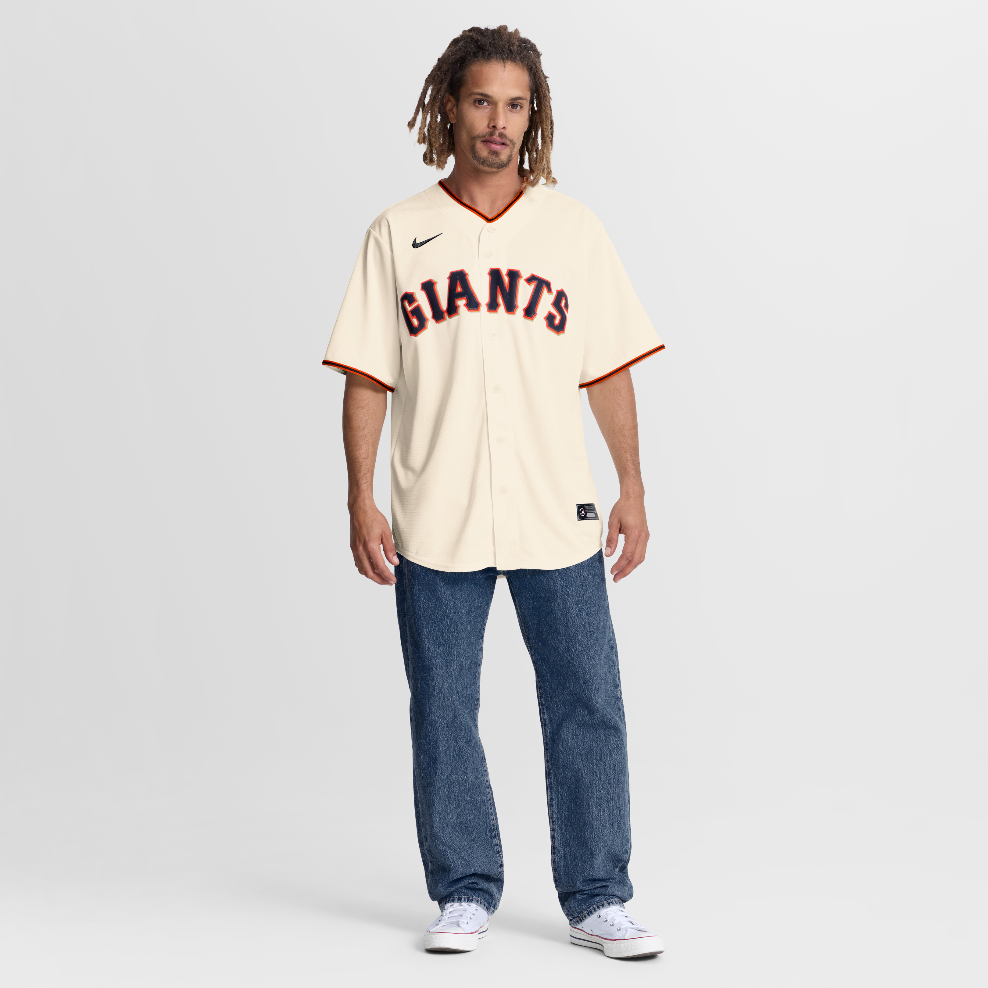 Men's San Francisco Giants Bryce Eldridge Nike Cream Home Replica Jersey - 5