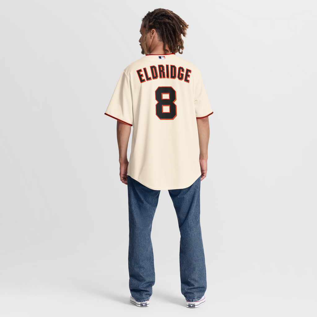 Men's San Francisco Giants Bryce Eldridge Nike Cream Home Replica Jersey - 6