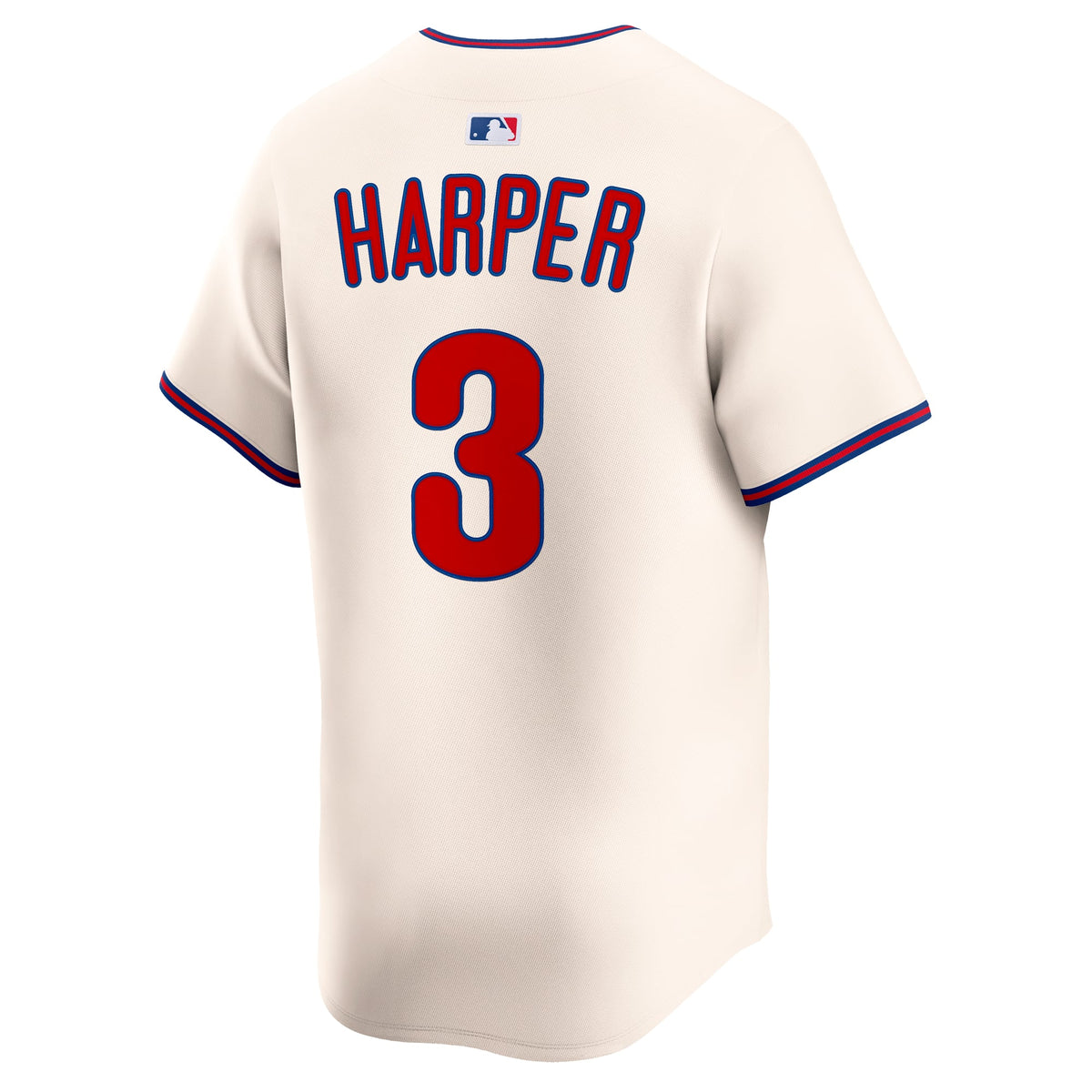 Men's Philadelphia Phillies Bryce Harper Nike Cream Alternate Limited Jersey - 4