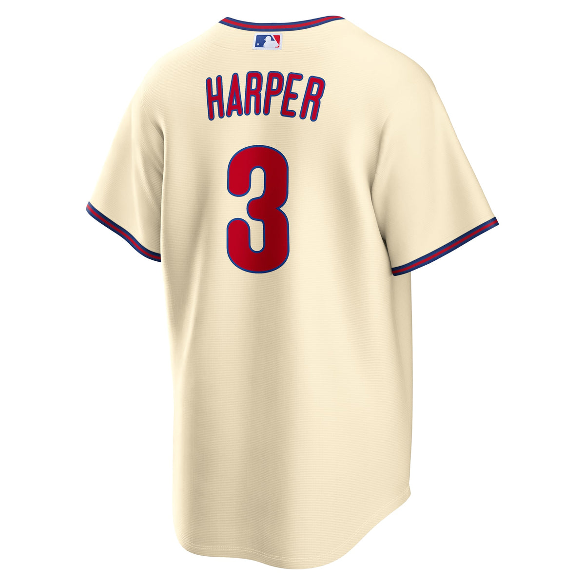 Men's Philadelphia Phillies Bryce Harper Nike Cream Alternate Replica Jersey - 4
