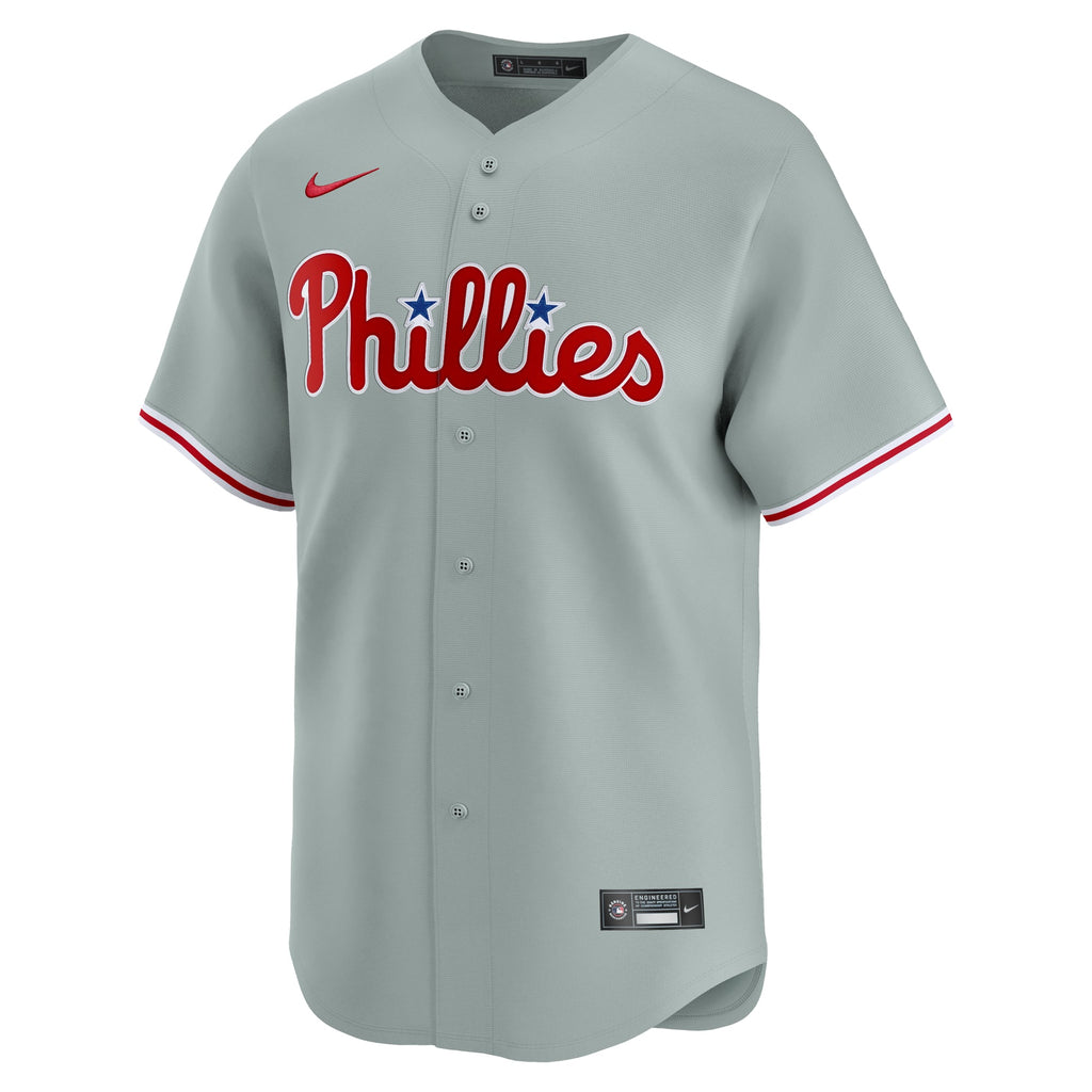 Men's Philadelphia Phillies Bryce Harper Nike Gray Road Limited Player Jersey - 3