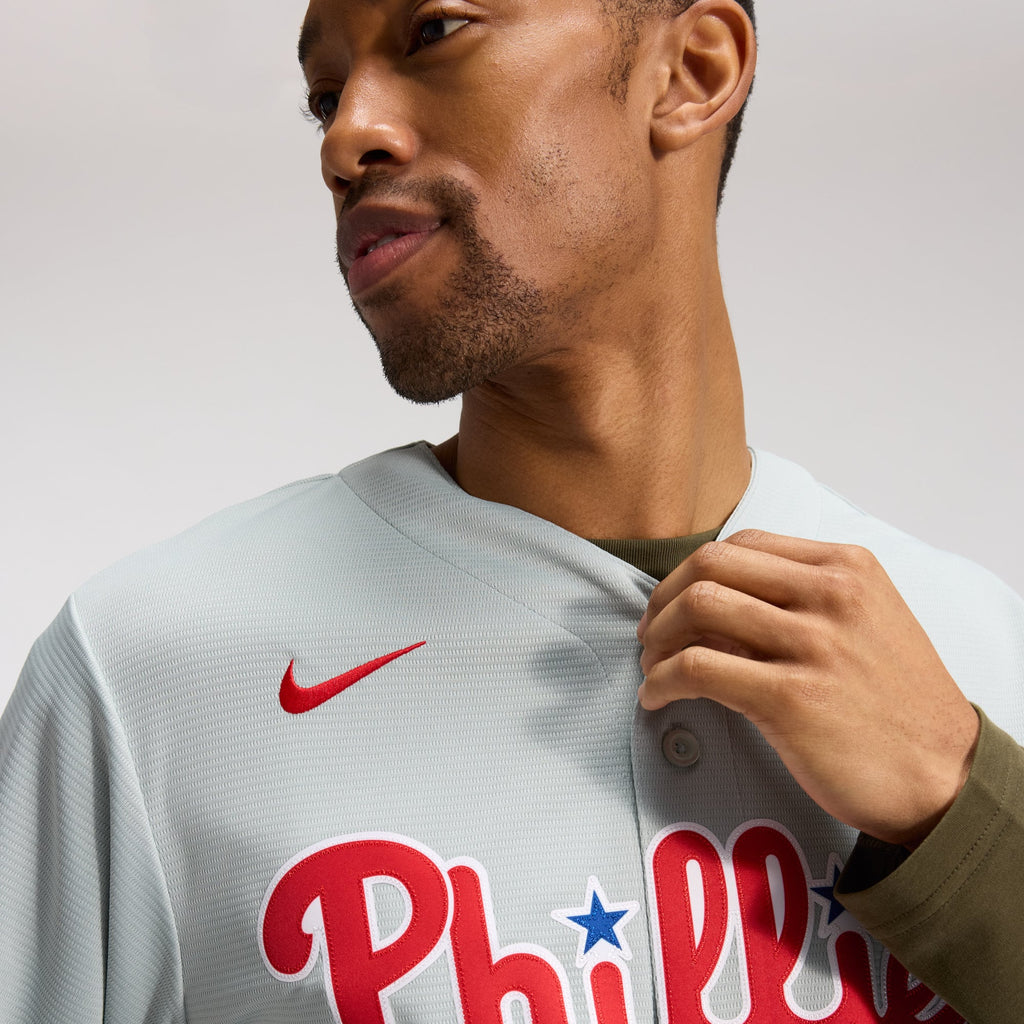 Men's Philadelphia Phillies Bryce Harper Nike Gray Road Replica Jersey - 11