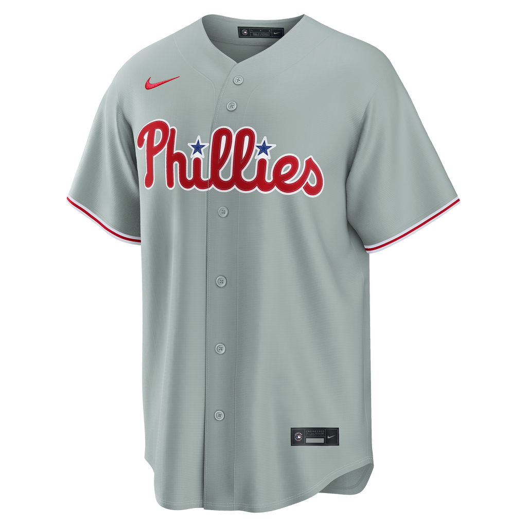 Men's Philadelphia Phillies Bryce Harper Nike Gray Road Replica Jersey - 7