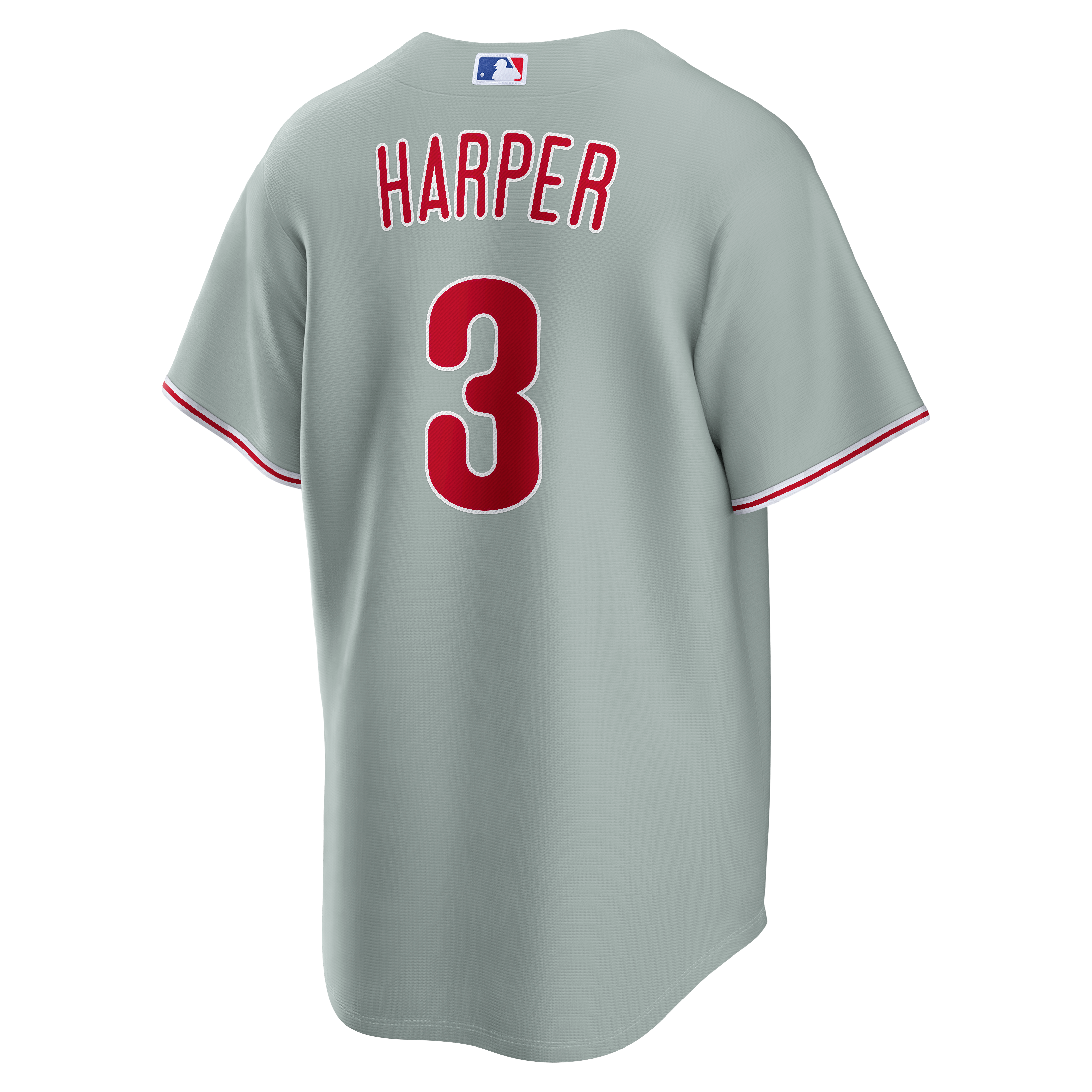 Men's Philadelphia Phillies Bryce Harper Nike Gray Road Replica Jersey - 8