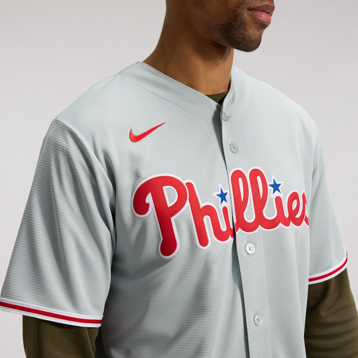 Men's Philadelphia Phillies Bryce Harper Nike Gray Road Replica Jersey - 10