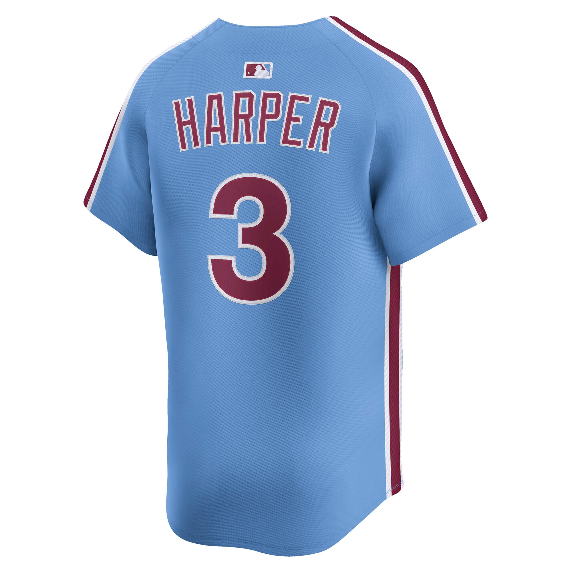Men's Philadelphia Phillies Bryce Harper Nike Light Blue Alternate Limited Player Jersey - 4