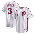 Men's Philadelphia Phillies Bryce Harper Nike White Cooperstown Collection Limited Jersey