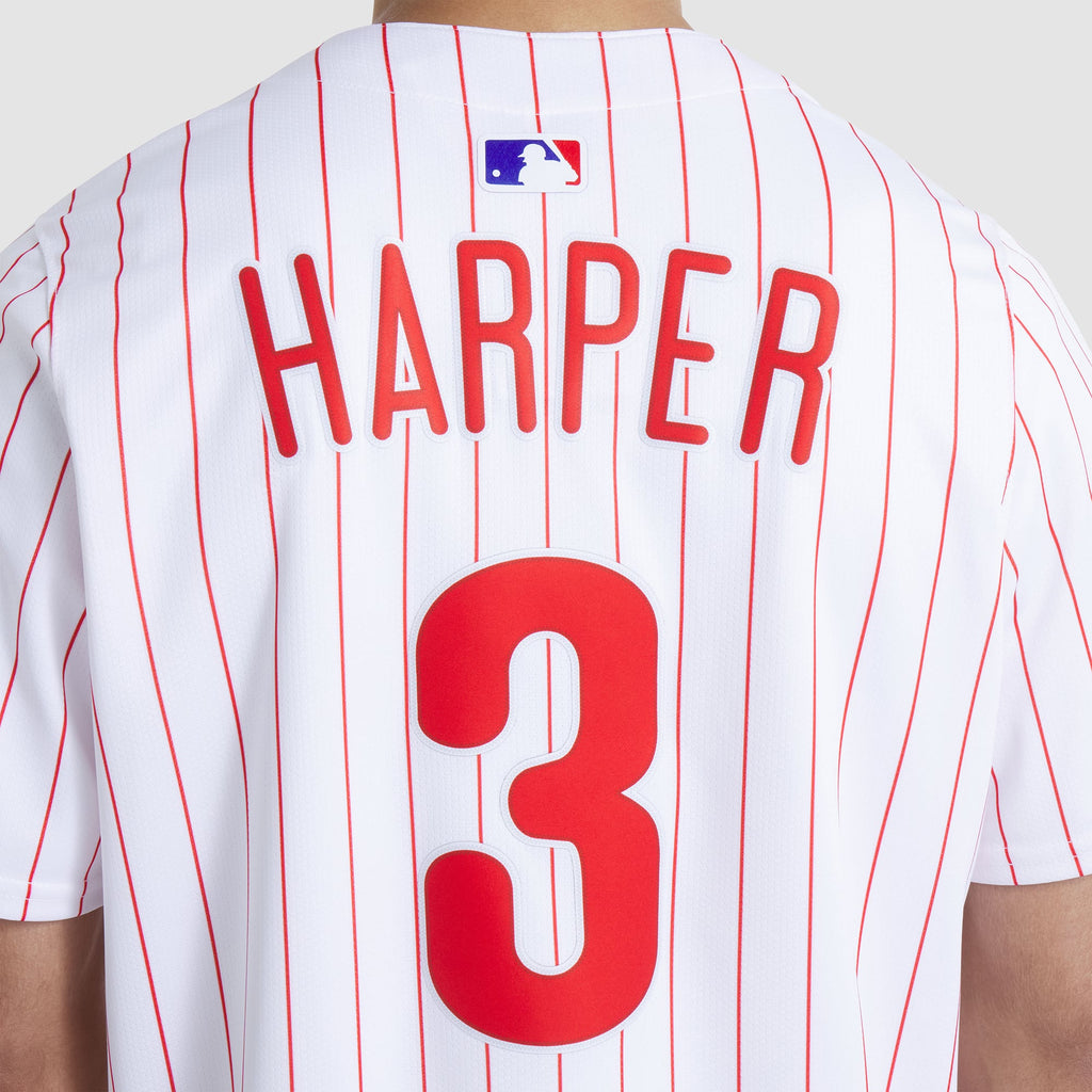 Men's Philadelphia Phillies Bryce Harper Nike White Home Limited Player Jersey - 11
