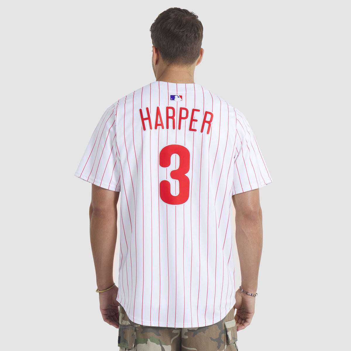 Men's Philadelphia Phillies Bryce Harper Nike White Home Limited Player Jersey - 6