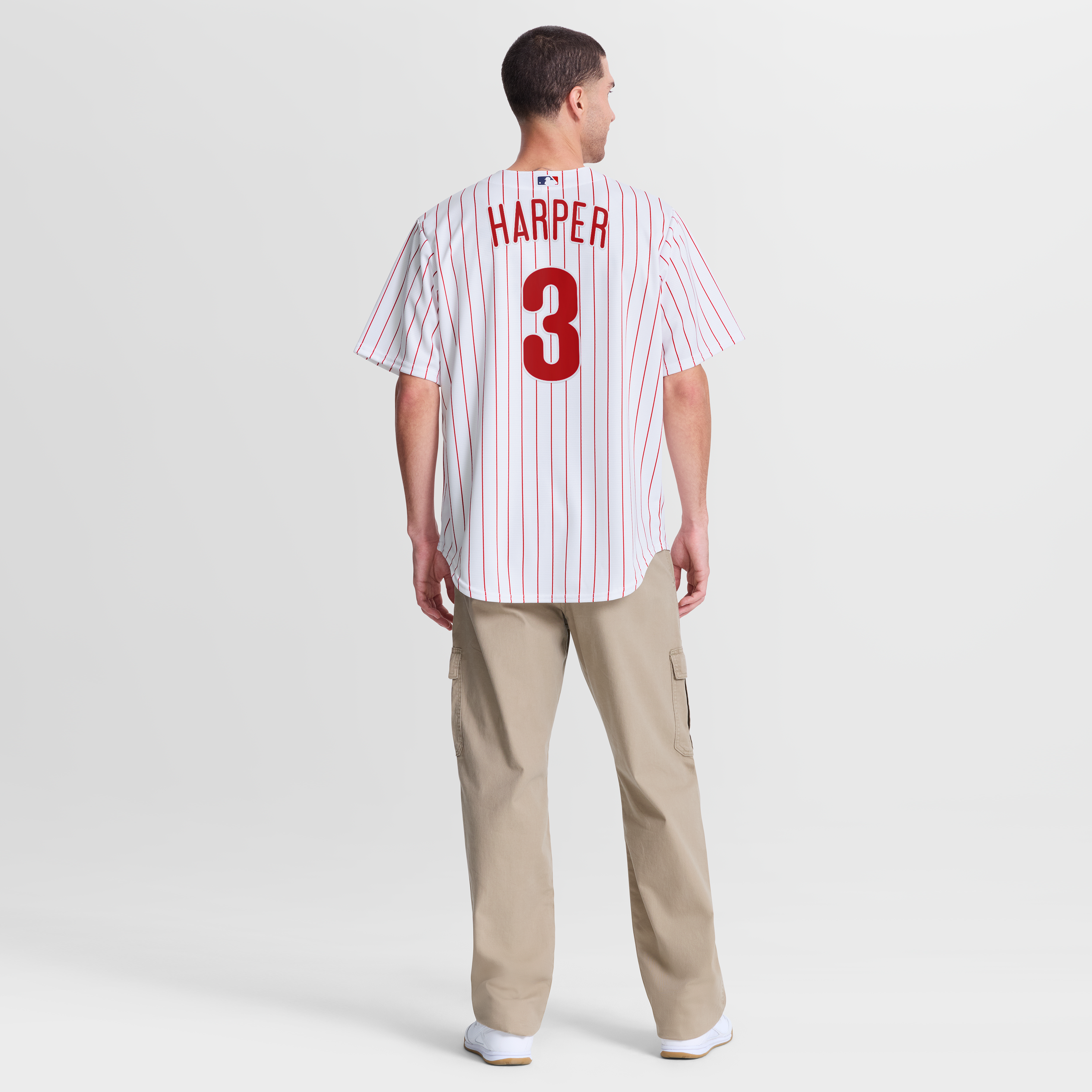 Men's Philadelphia Phillies Bryce Harper Nike White Home Replica Jersey - 6