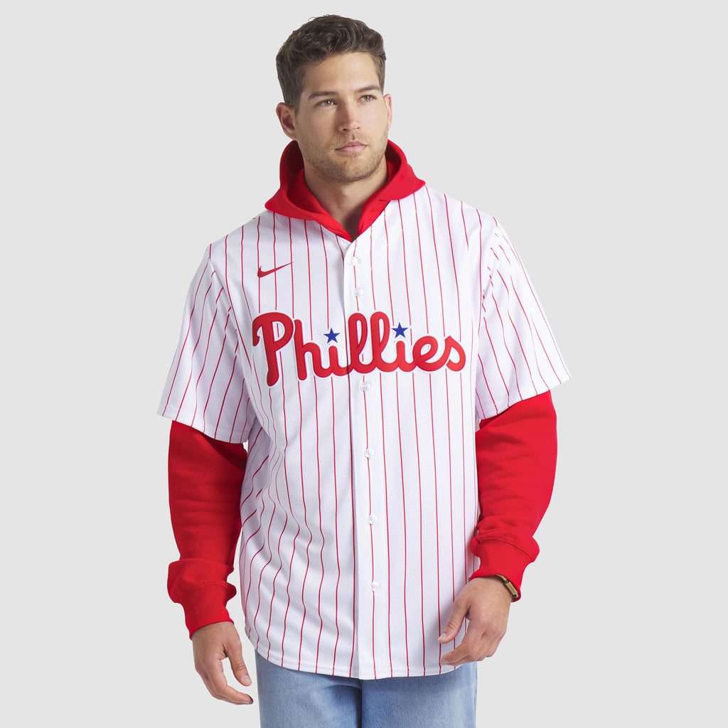 Men's Philadelphia Phillies Bryce Harper Nike White Home Replica Player Name Jersey - 5