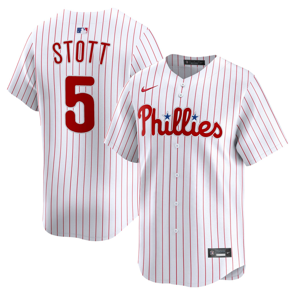 Men's Philadelphia Phillies Bryson Stott Nike White Home Limited Player Jersey - 2