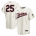 Men's Minnesota Twins Byron Buxton Nike Cream 2026 Field of Dreams Stadium Jersey