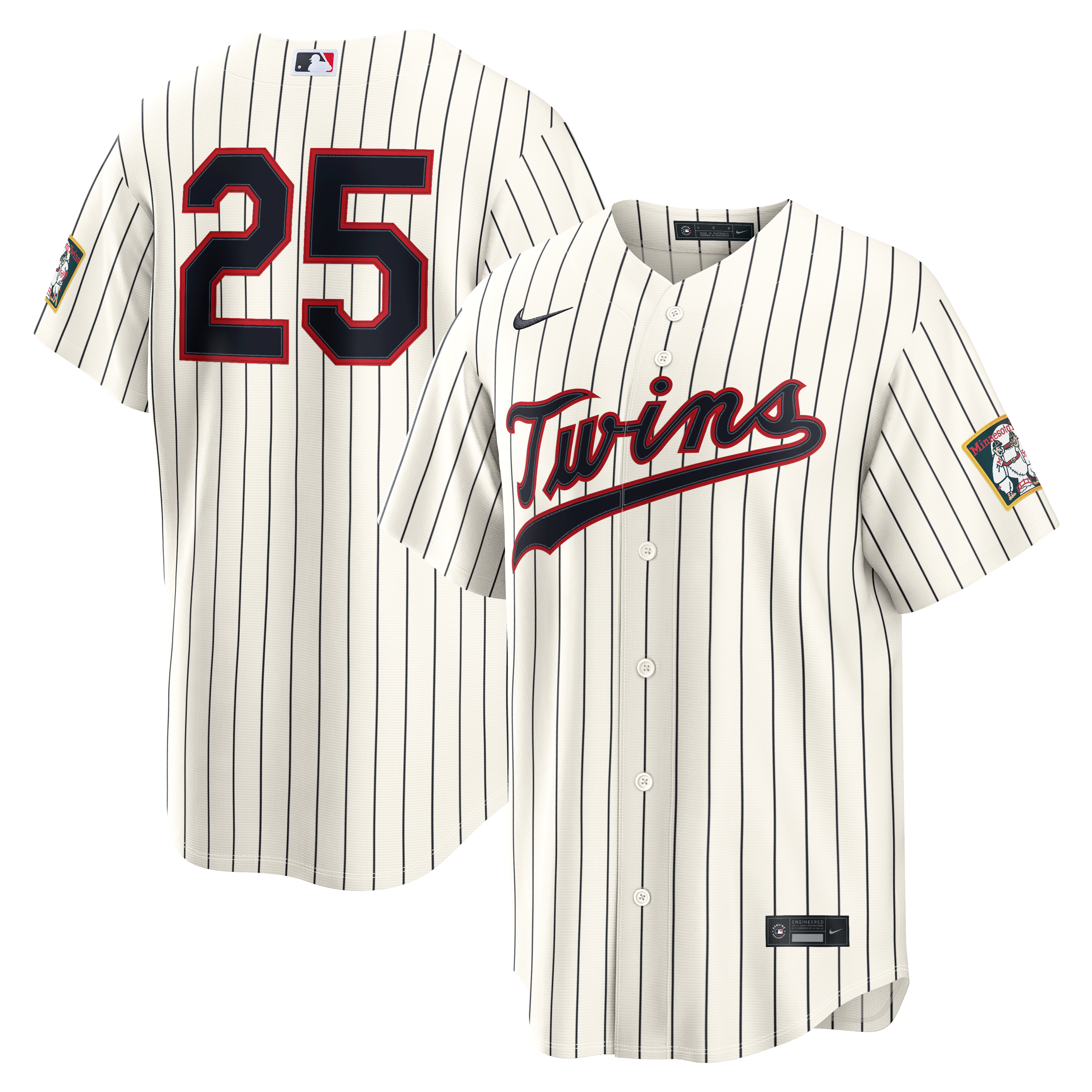 Men's Minnesota Twins Byron Buxton Nike Cream 2026 Field of Dreams Stadium Jersey