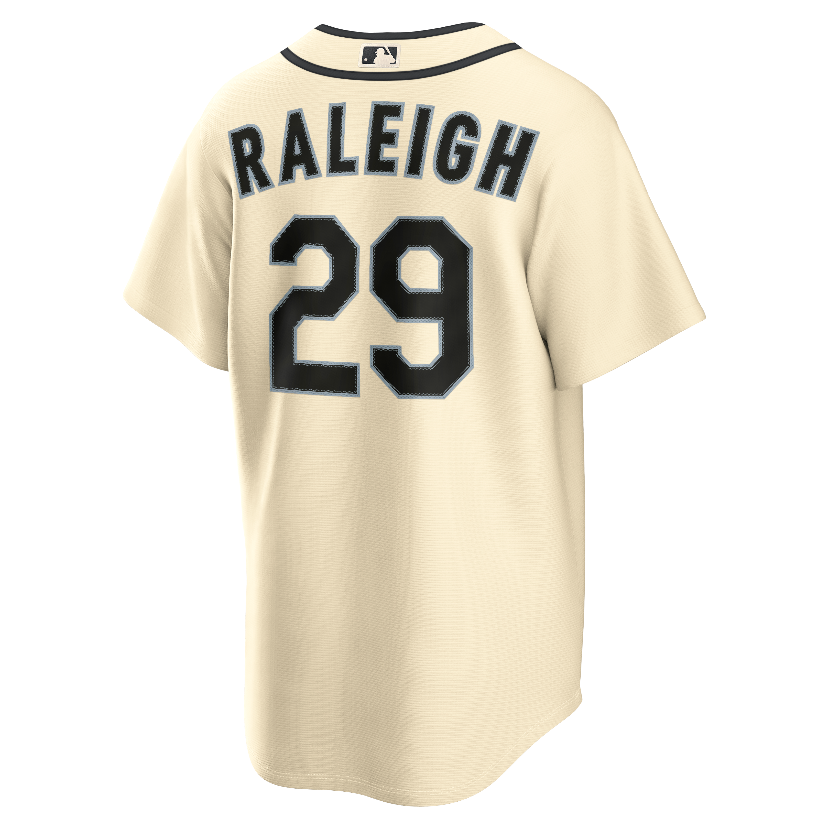 Men's Seattle Mariners Cal Raleigh Nike Cream Alternate Replica Jersey - 4