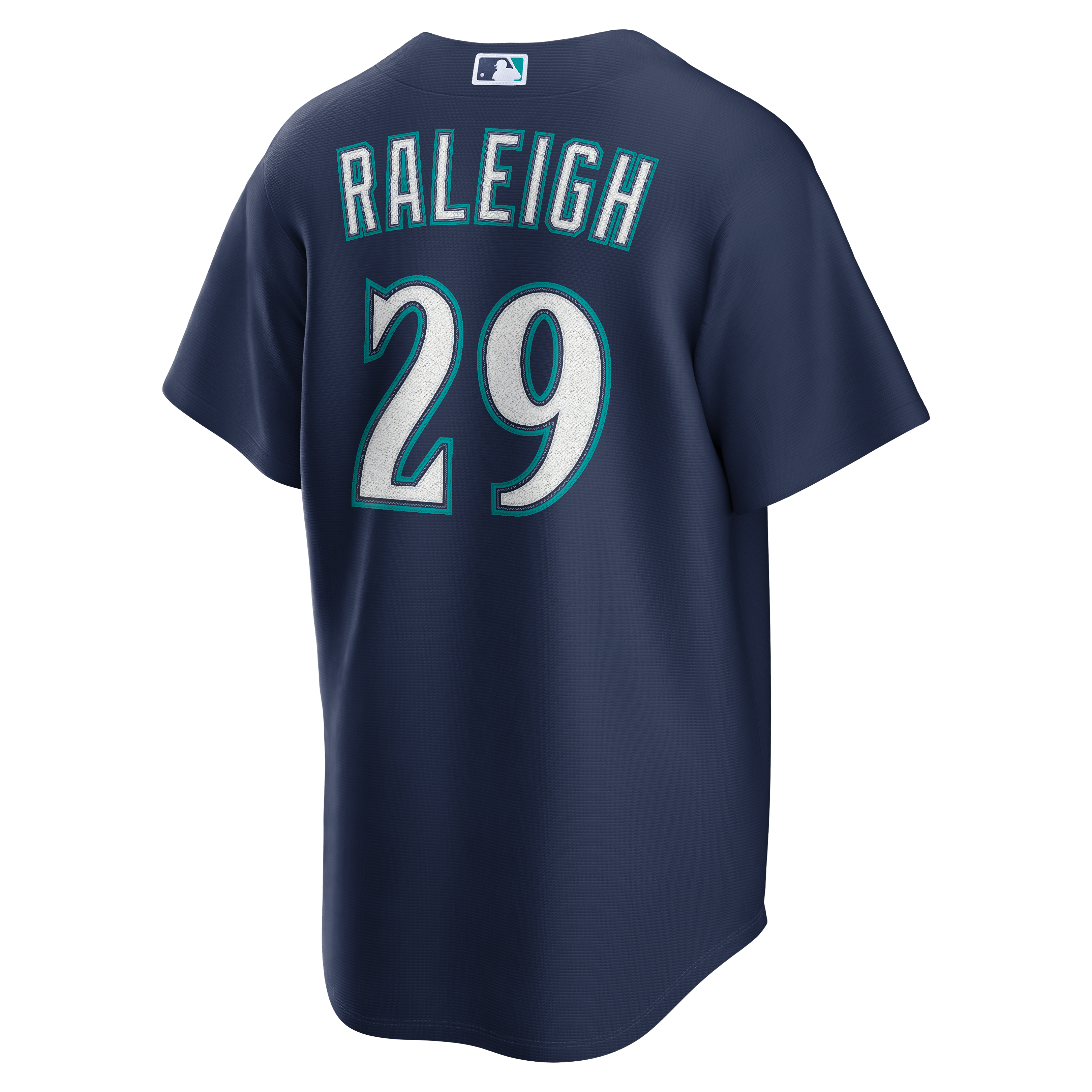 Men's Seattle Mariners Cal Raleigh Nike Navy Road Replica Jersey - 4