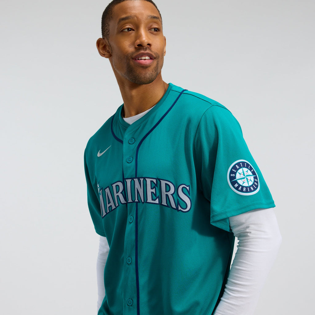 Men's Seattle Mariners Cal Raleigh Nike Teal Alternate Limited Jersey - 11