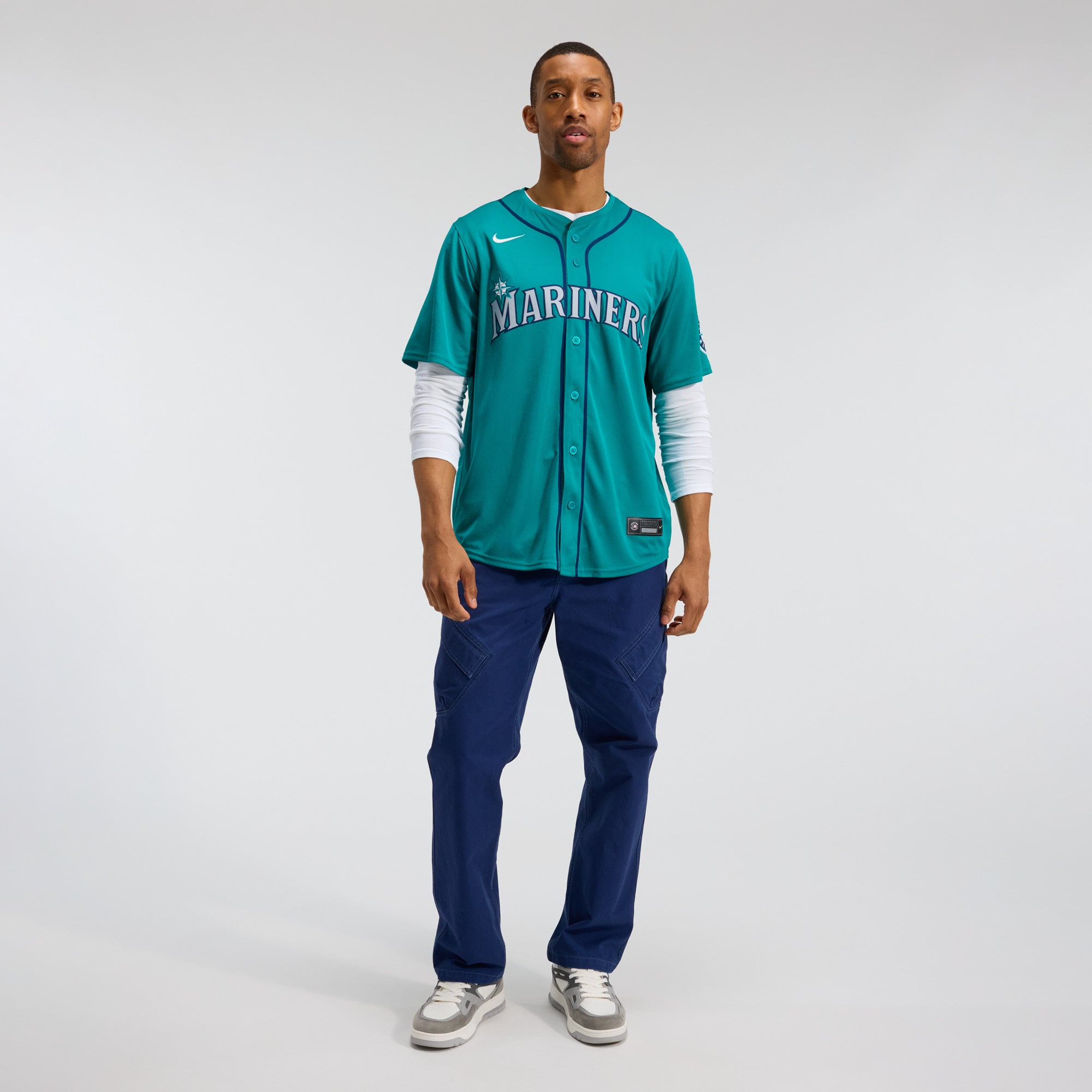 Men's Seattle Mariners Cal Raleigh Nike Teal Alternate Limited Jersey - 5