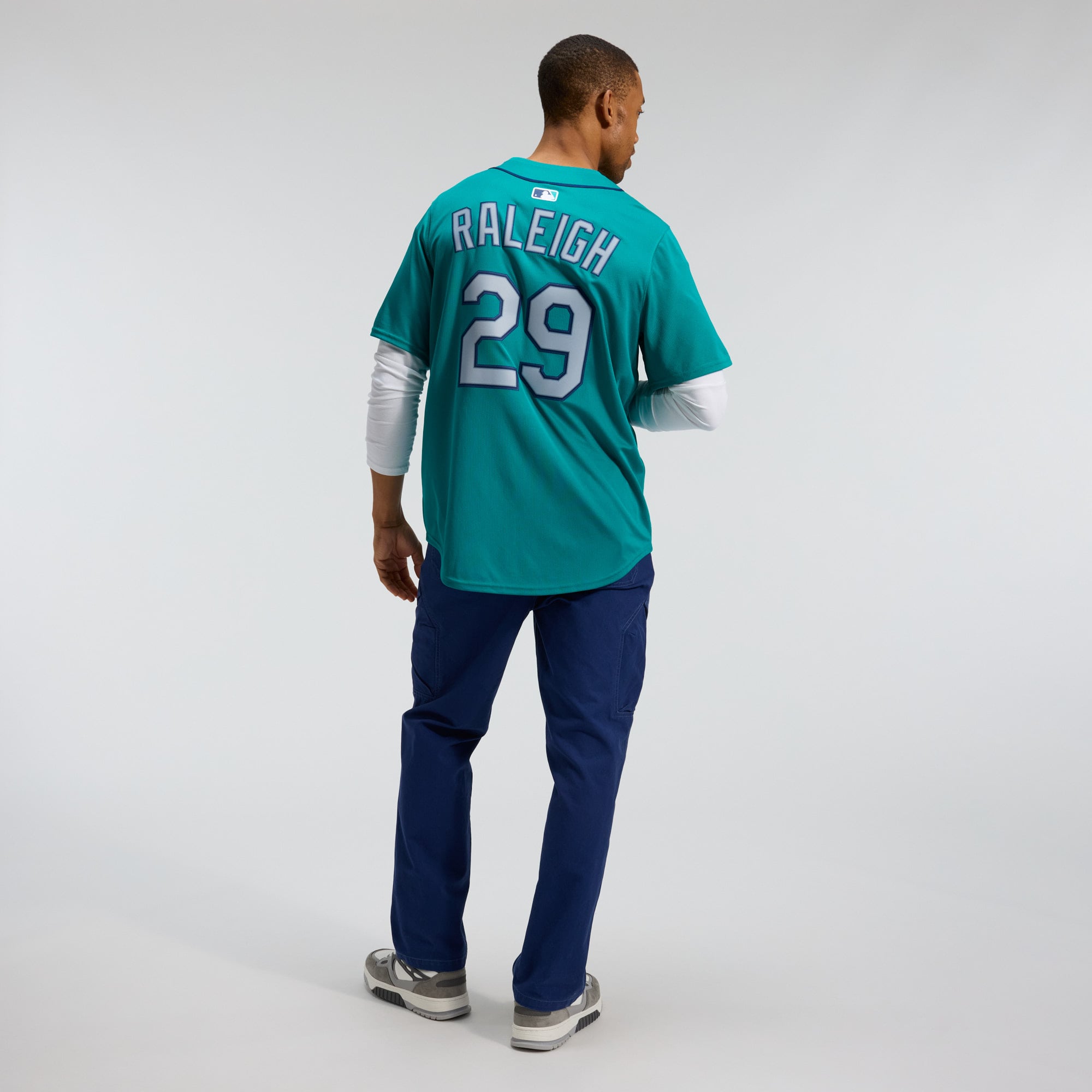 Men's Seattle Mariners Cal Raleigh Nike Teal Alternate Limited Jersey - 6