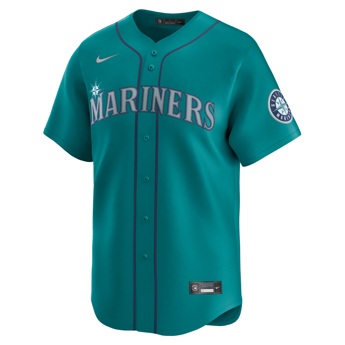 Men's Seattle Mariners Cal Raleigh Nike Teal Alternate Limited Jersey - 7