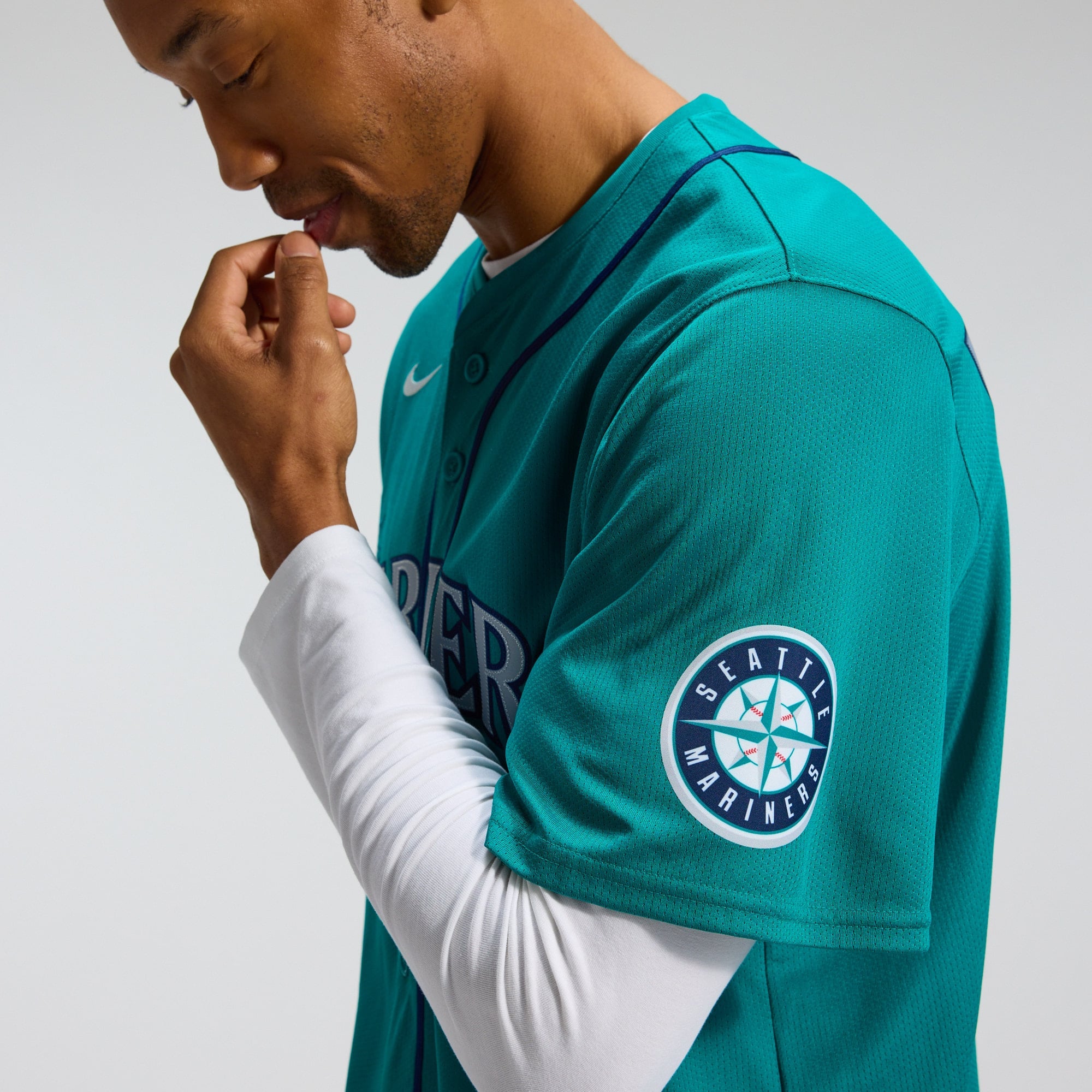 Men's Seattle Mariners Cal Raleigh Nike Teal Alternate Limited Jersey - 9