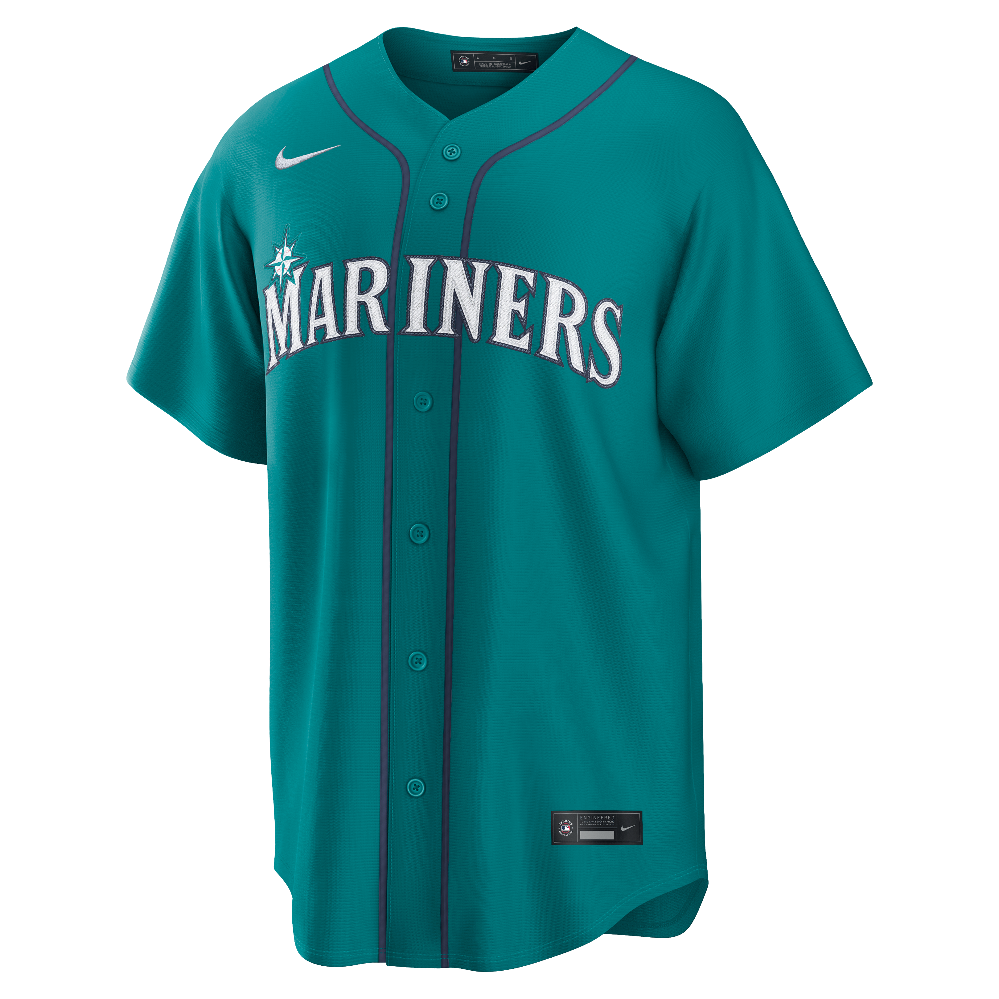 Men's Seattle Mariners Cal Raleigh Nike Teal Alternate Replica Jersey - 3