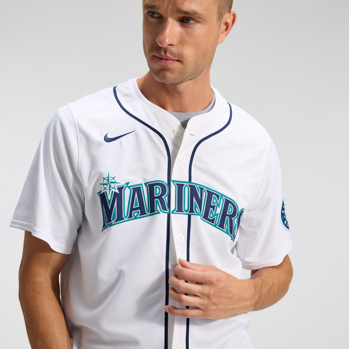 Men's Seattle Mariners Cal Raleigh Nike White Home Limited Player Jersey - 11