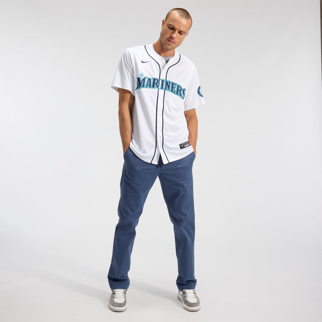 Men's Seattle Mariners Cal Raleigh Nike White Home Limited Player Jersey - 5