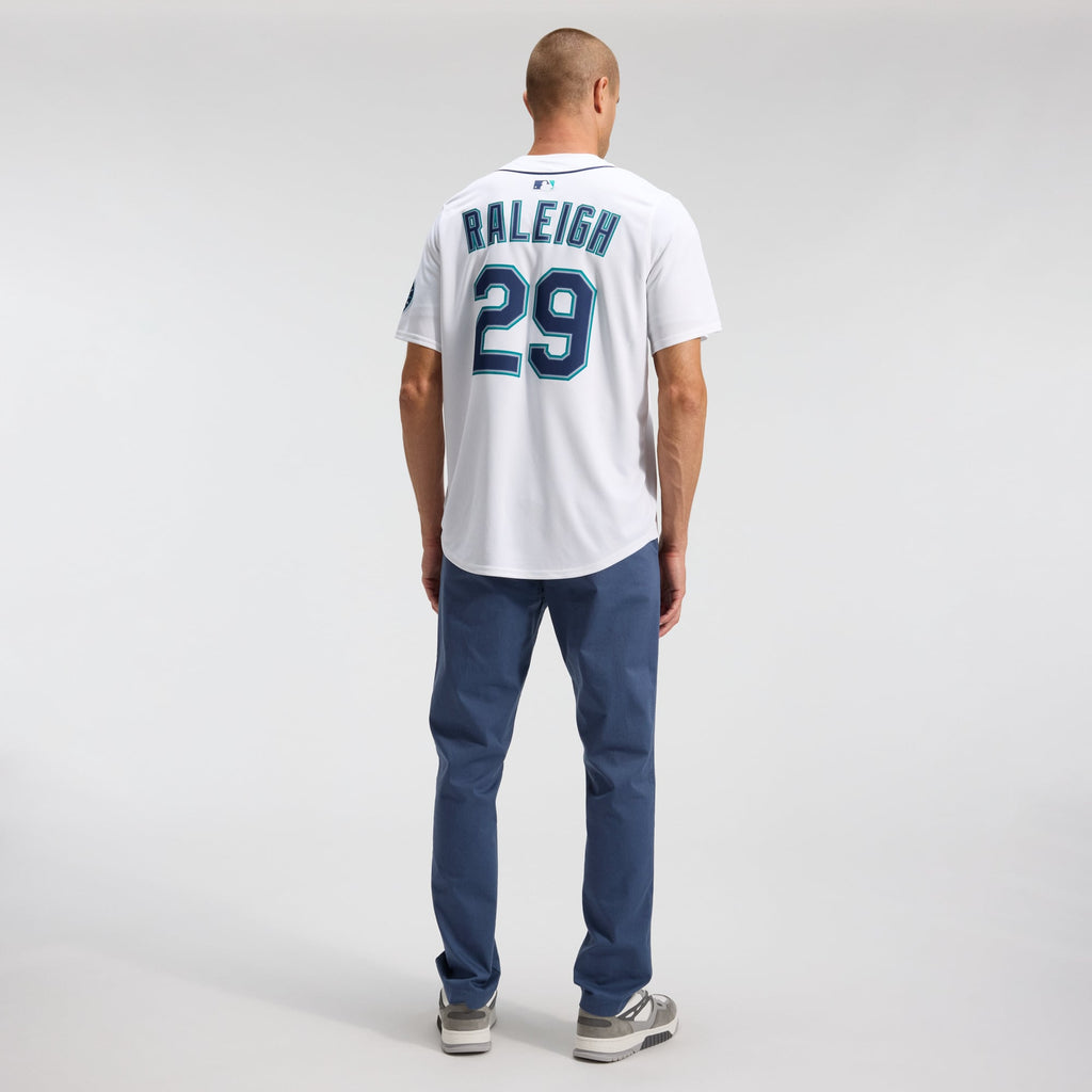 Men's Seattle Mariners Cal Raleigh Nike White Home Limited Player Jersey - 6