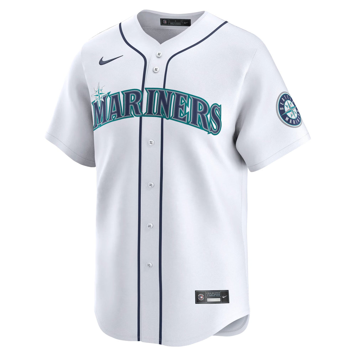 Men's Seattle Mariners Cal Raleigh Nike White Home Limited Player Jersey - 7