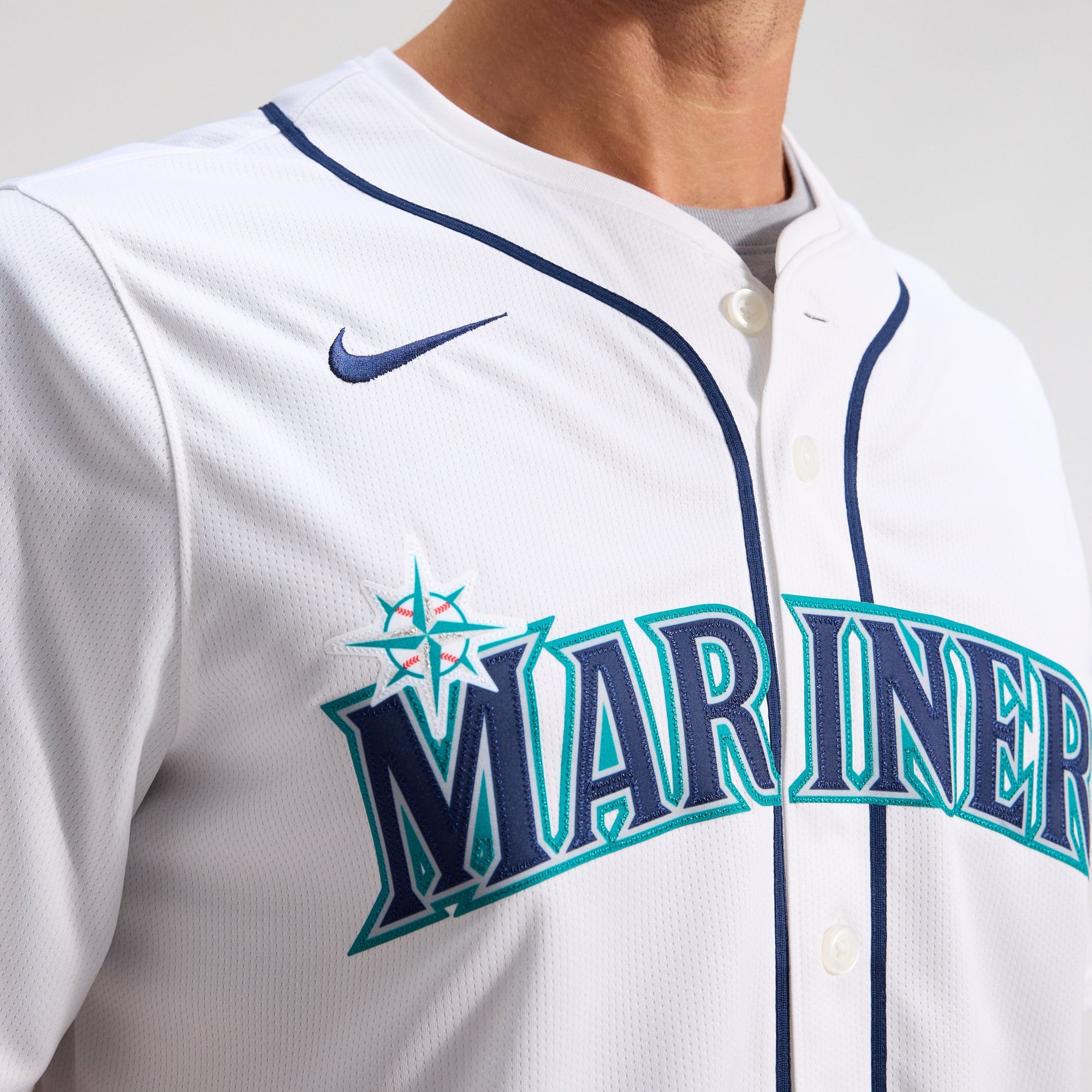 Men's Seattle Mariners Cal Raleigh Nike White Home Limited Player Jersey - 10