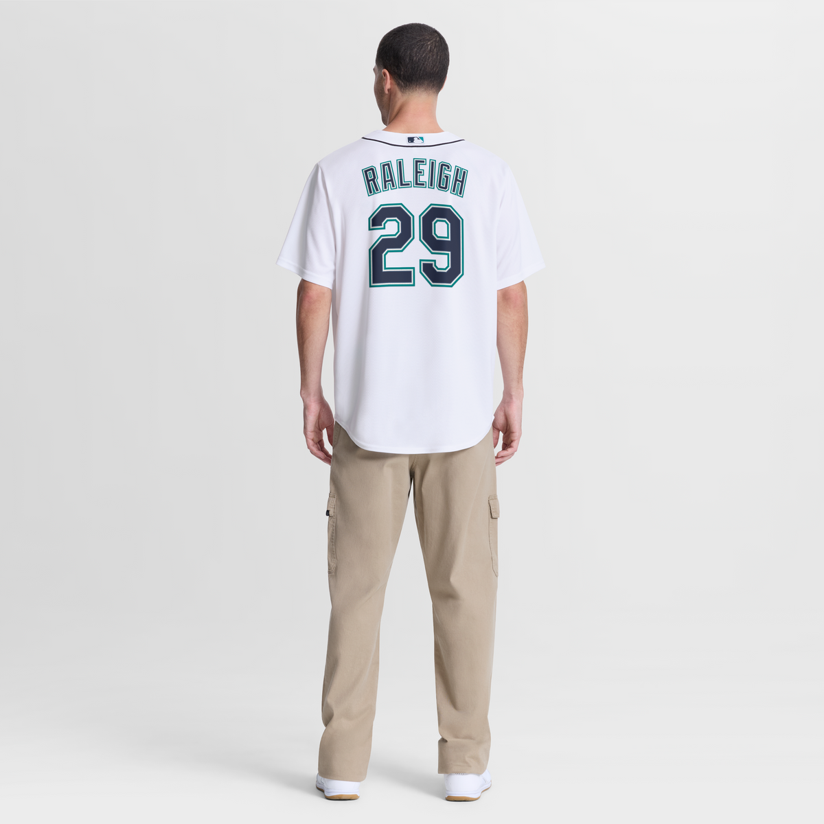 Men's Seattle Mariners Cal Raleigh Nike White Home Replica Jersey - 6