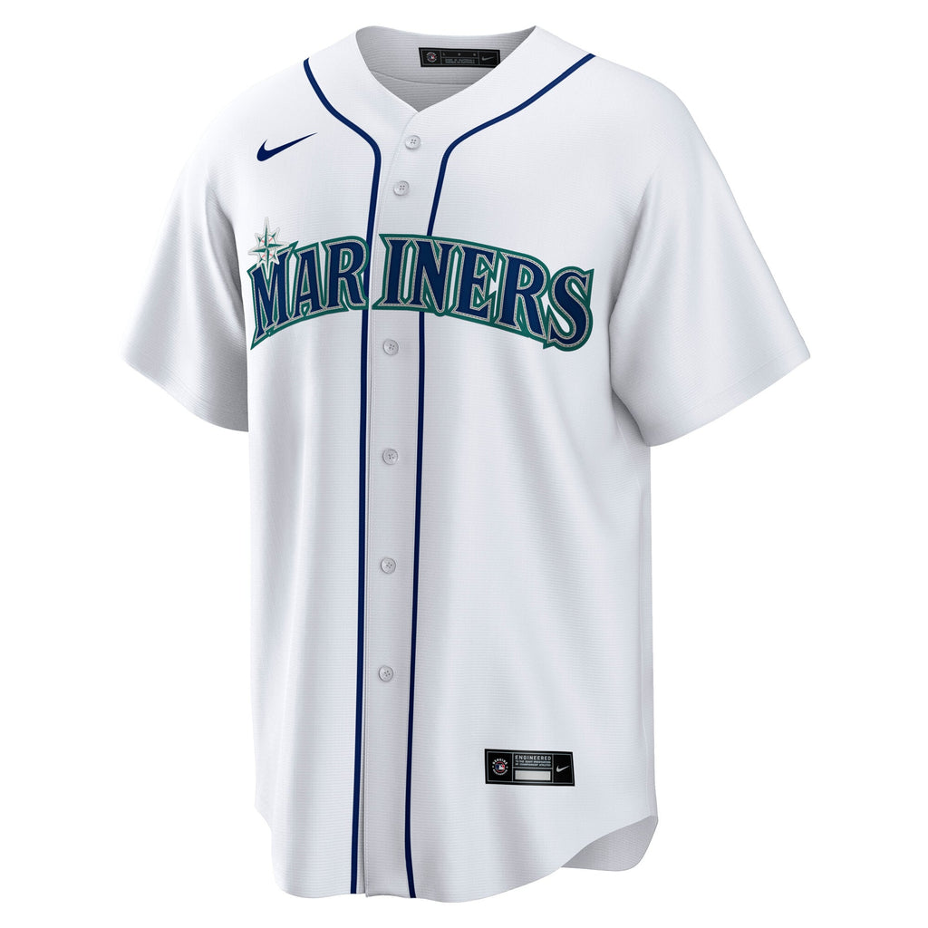 Men's Seattle Mariners Cal Raleigh Nike White Home Replica Player Jersey - 3